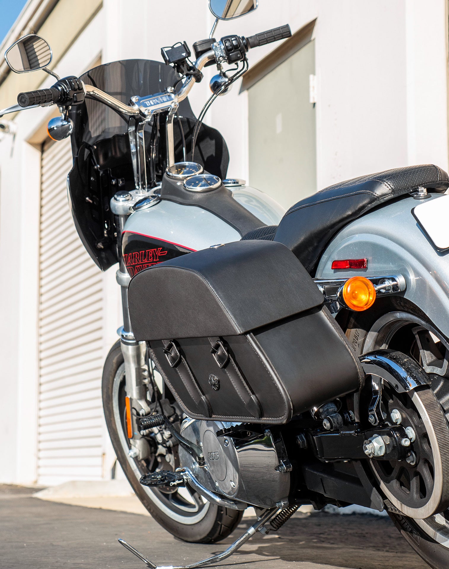 28L - Baelor Medium Quick Mount Motorcycle Saddlebags For Harley Davidson Dyna Low Rider FXDL/I v3