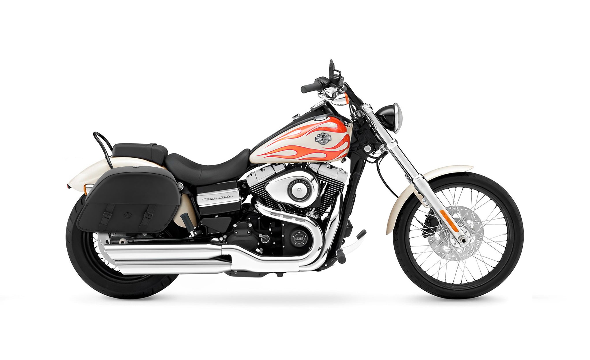 28L - Baelor Medium Quick Mount Motorcycle Saddlebags For Harley Davidson Dyna Wide Glide FXDWG/I @expand
