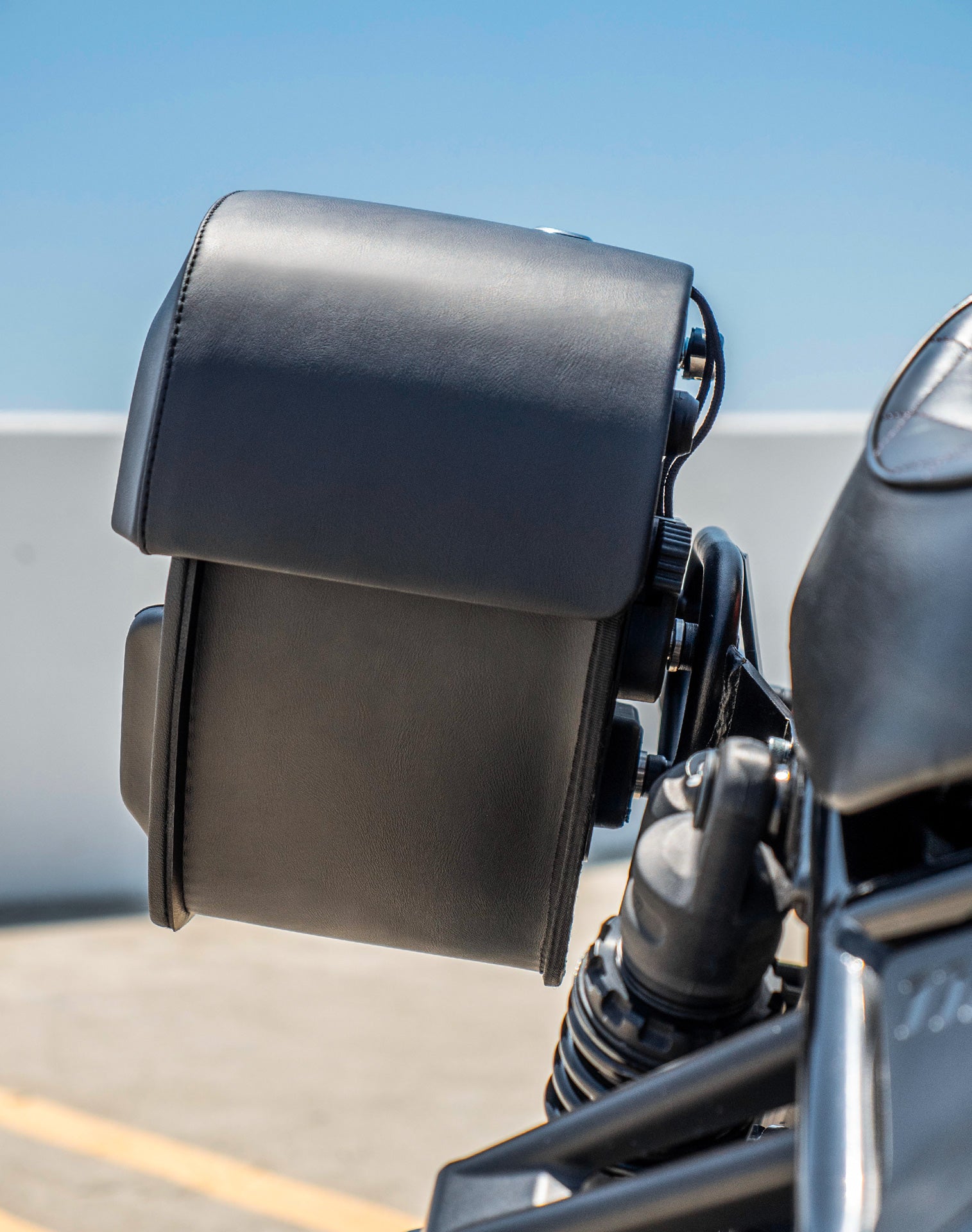 28L - Pantheon Medium Quick-Mount Honda Rebel 1100 Motorcycle Saddlebags v2