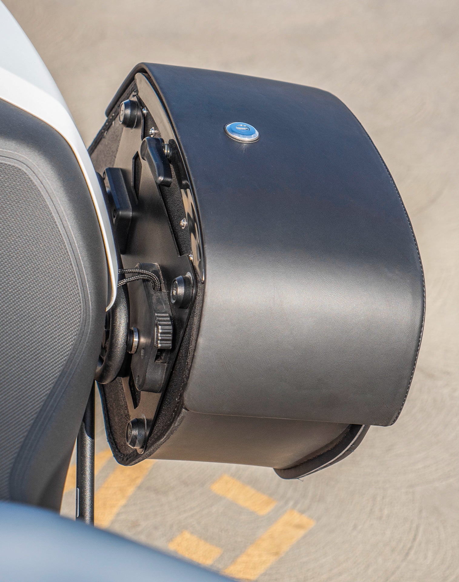 28L - Pantheon Medium Quick Mount Ducati Monster 797 Motorcycle Saddlebags v3