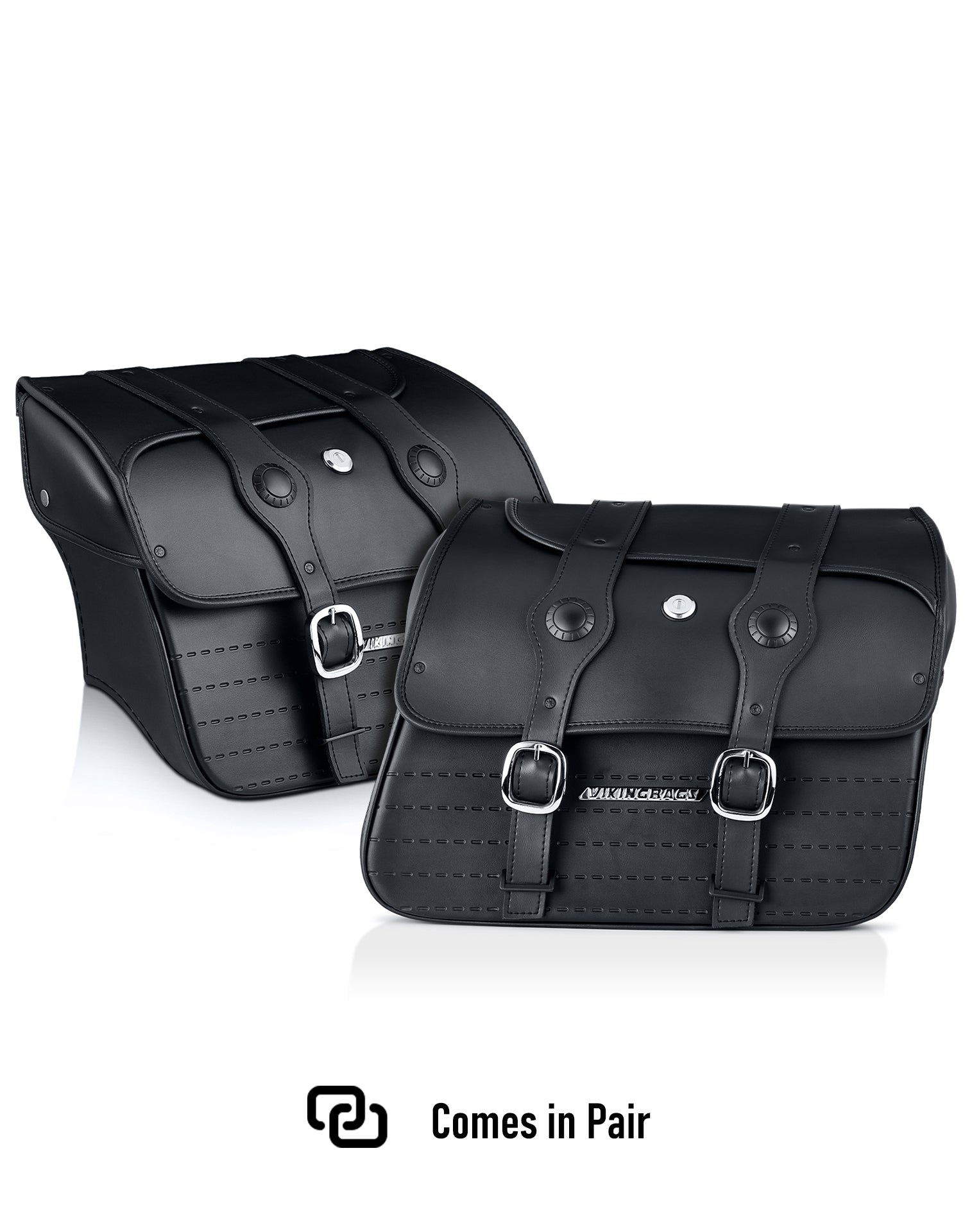 34L - ArrowHead Large Indian Super Chief Dark Horse Motorcycle Saddlebags Comes in Pair