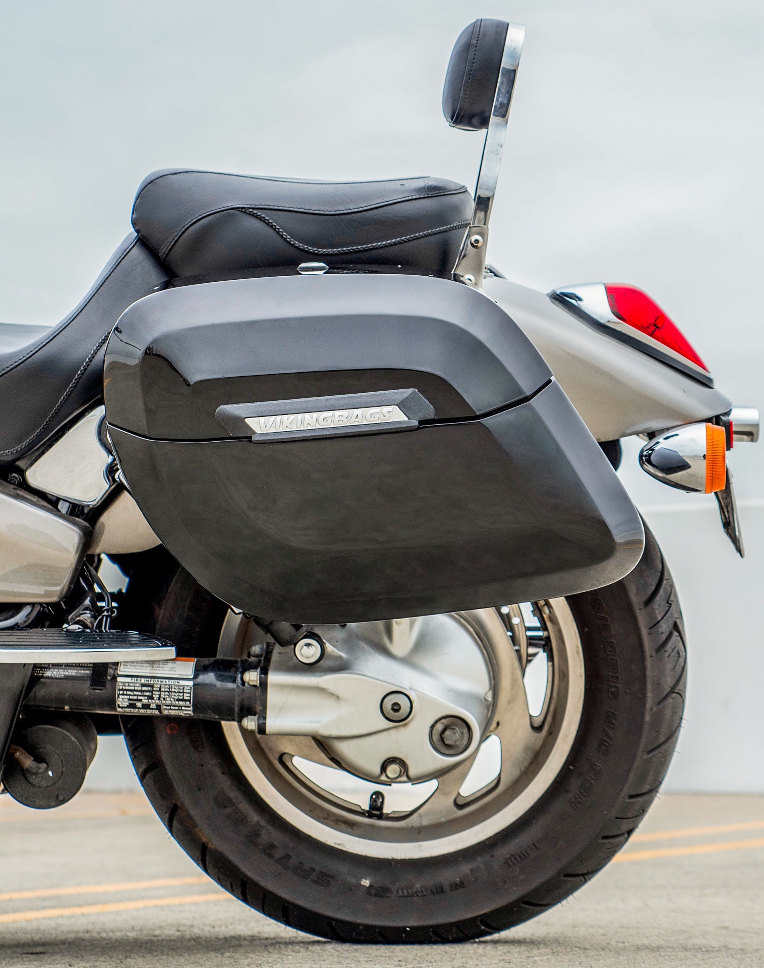 40L - Lamellar Raven XL Honda VTX 1300 C Painted Hard Saddlebags v2