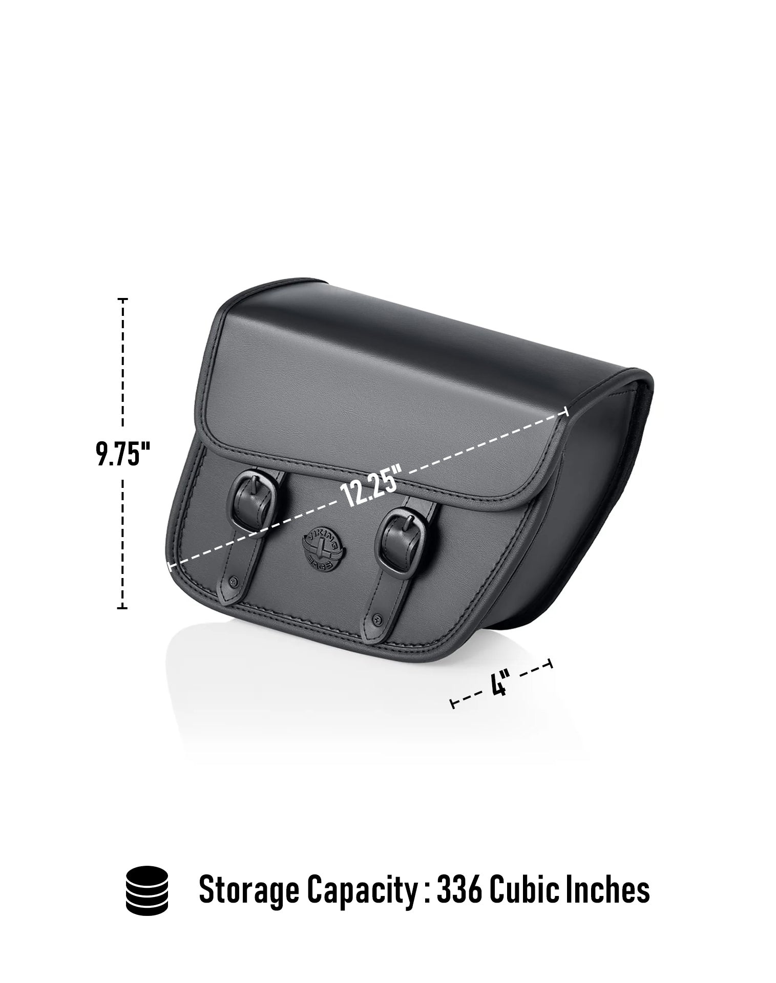 5L - Bront Triumph Bonneville T100 Leather Motorcycle Solo Saddlebag Storage Capacity