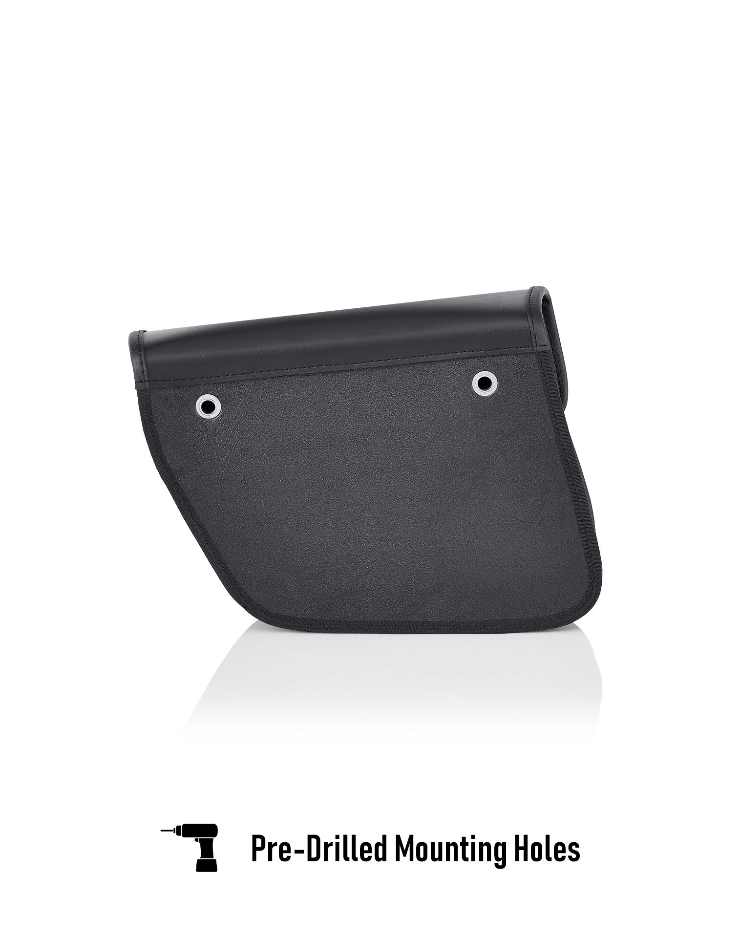 5L - Bront Triumph Bonneville T120 Leather Motorcycle Solo Saddlebag Pre-Drilled Mounting Holes