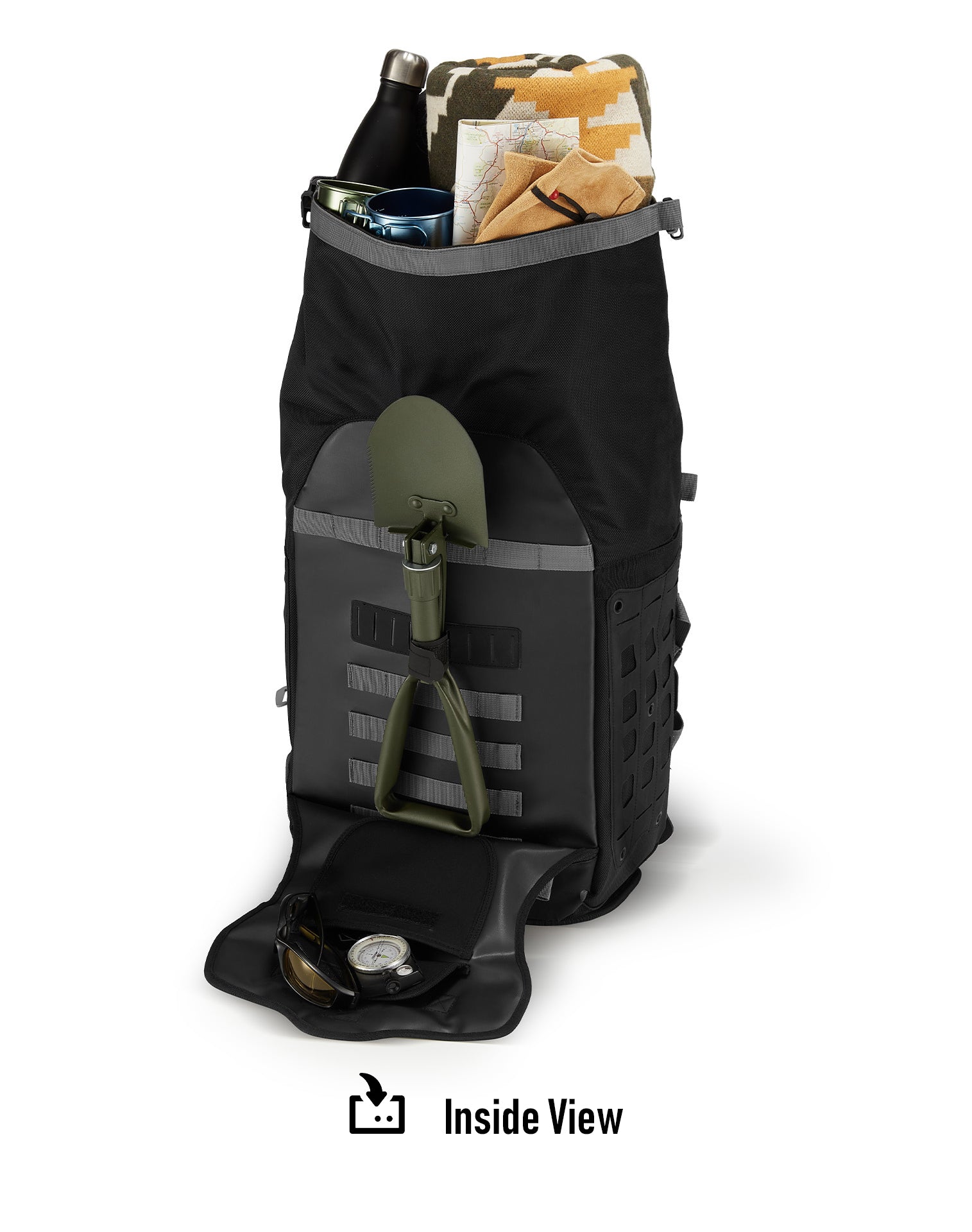 60L - Apex Large Kawasaki Versys 1100 ADV Touring Panniers Inside View