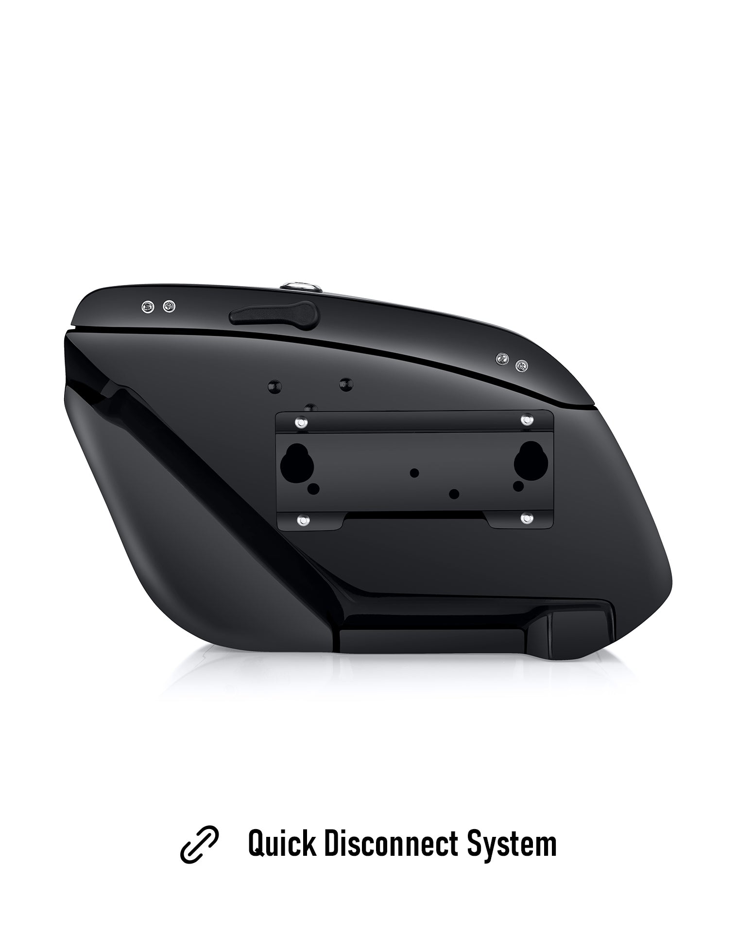 18L - Aegis Quick Mount Medium Shock Cut-Out Harley Dyna Street Bob FXDB/I Painted Hard Saddlebags Quick Disconnect System