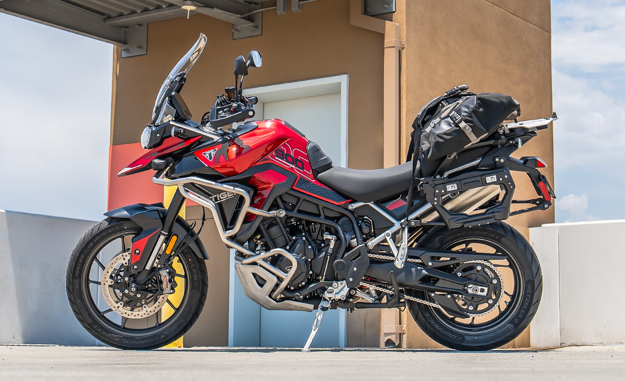 30L - Apex Triumph ADV Touring Duffel Bag Lifestyle @expand