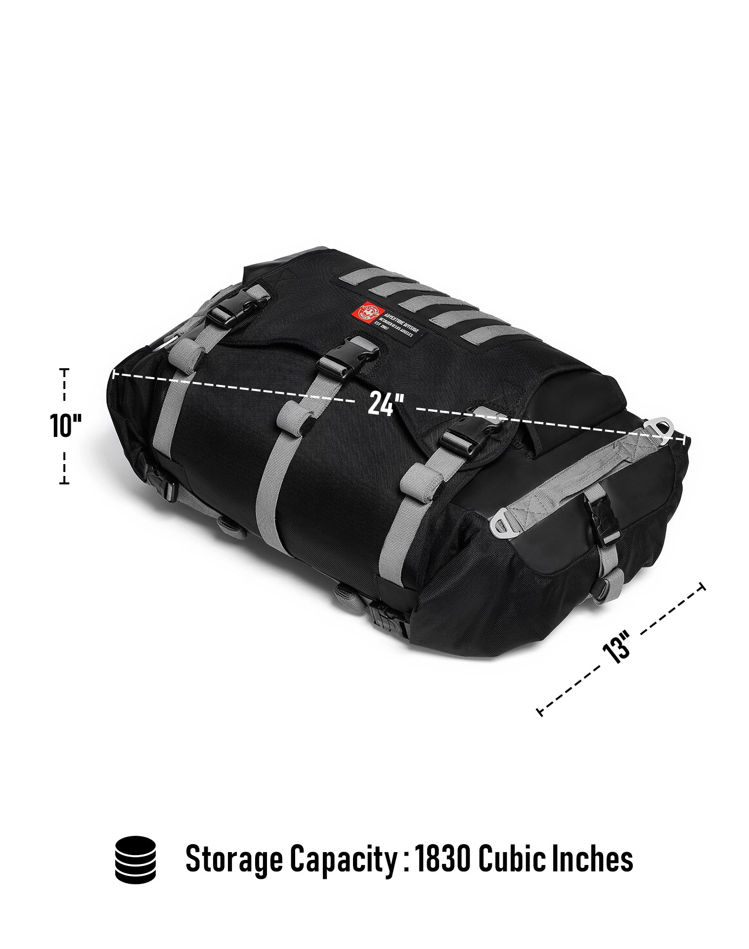 30L - Apex Yamaha ADV Touring Duffel Bag Storage Capacity
