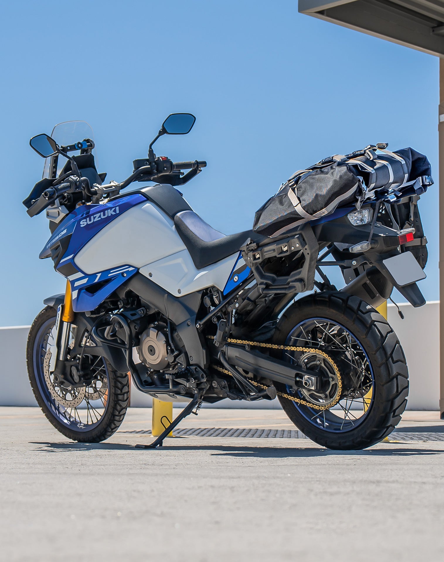 40L - Apex Suzuki ADV Touring Duffel Bag Lifestyle Vertical