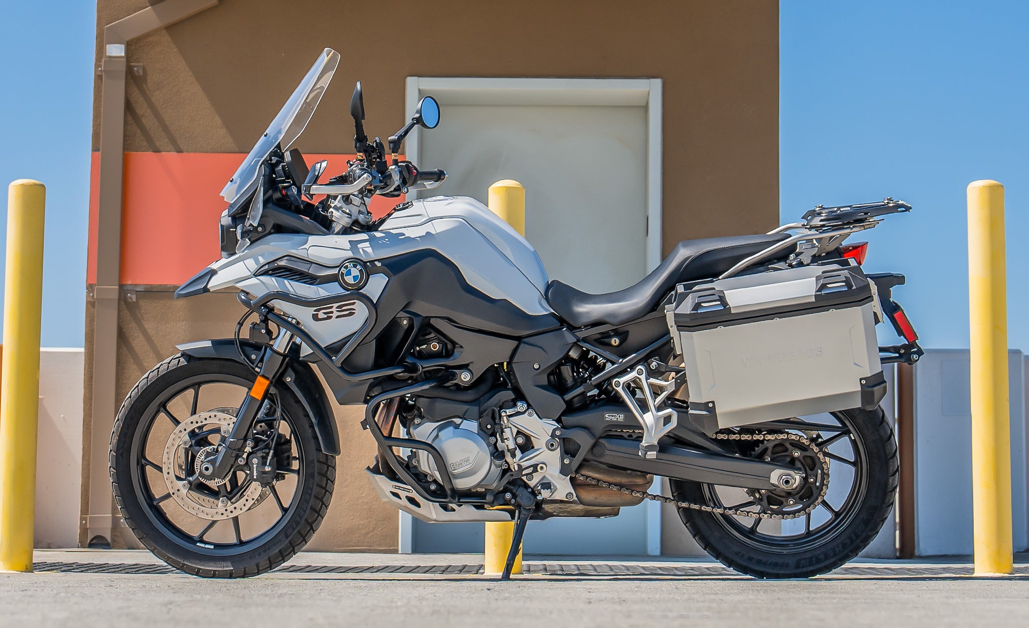 45L - Apex XL BMW F 750 GS Aluminum Side Cases Silver @expand