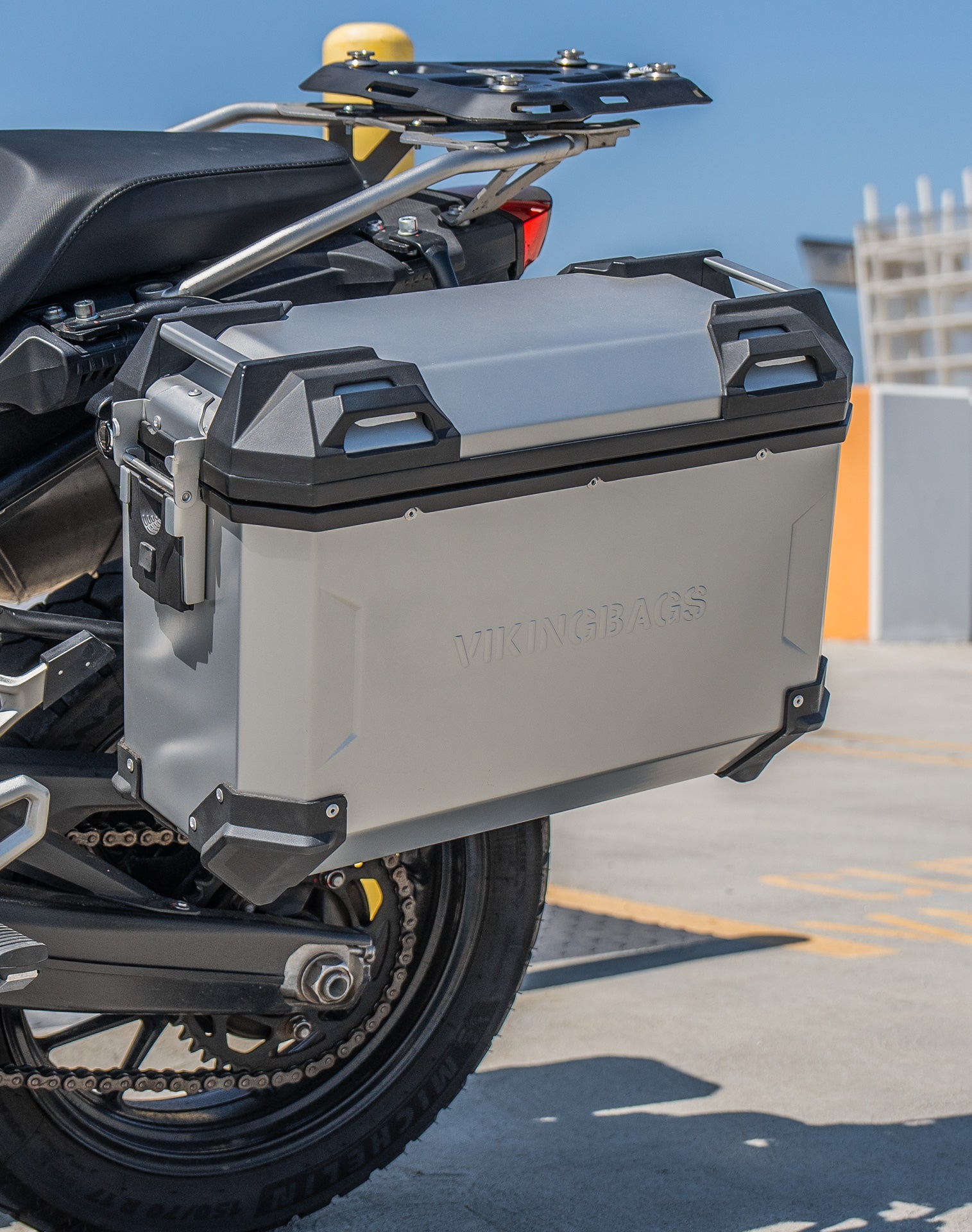 45L - Apex XL BMW F 750 GS Aluminum Side Cases Silver Lifestyle 3