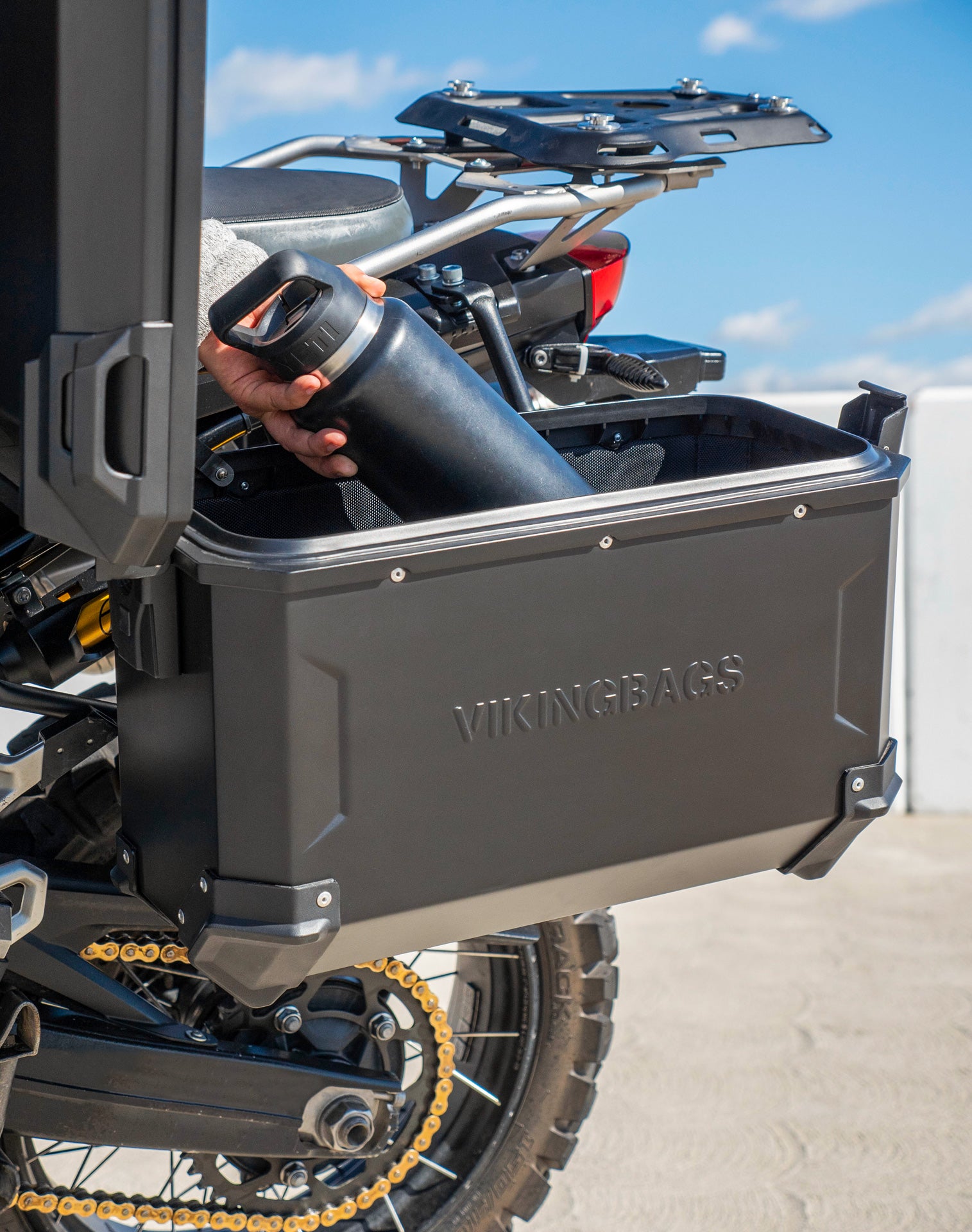 45L - Apex XL BMW F 850 GS Aluminum Side Cases Black v4