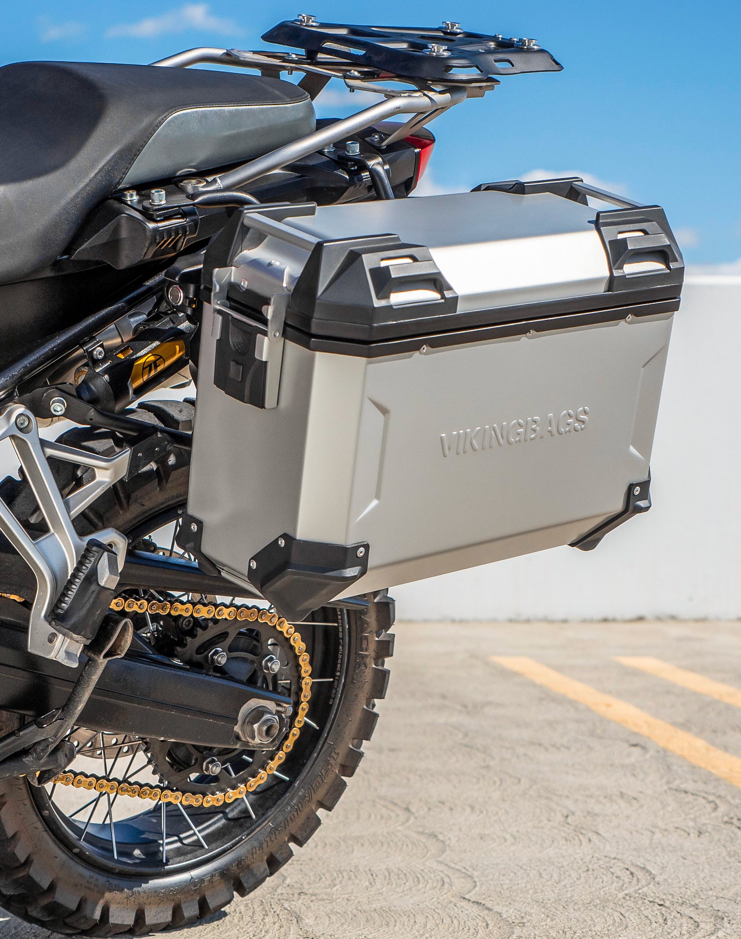 45L - Apex XL BMW F 850 GS Aluminum Side Cases Silver v3