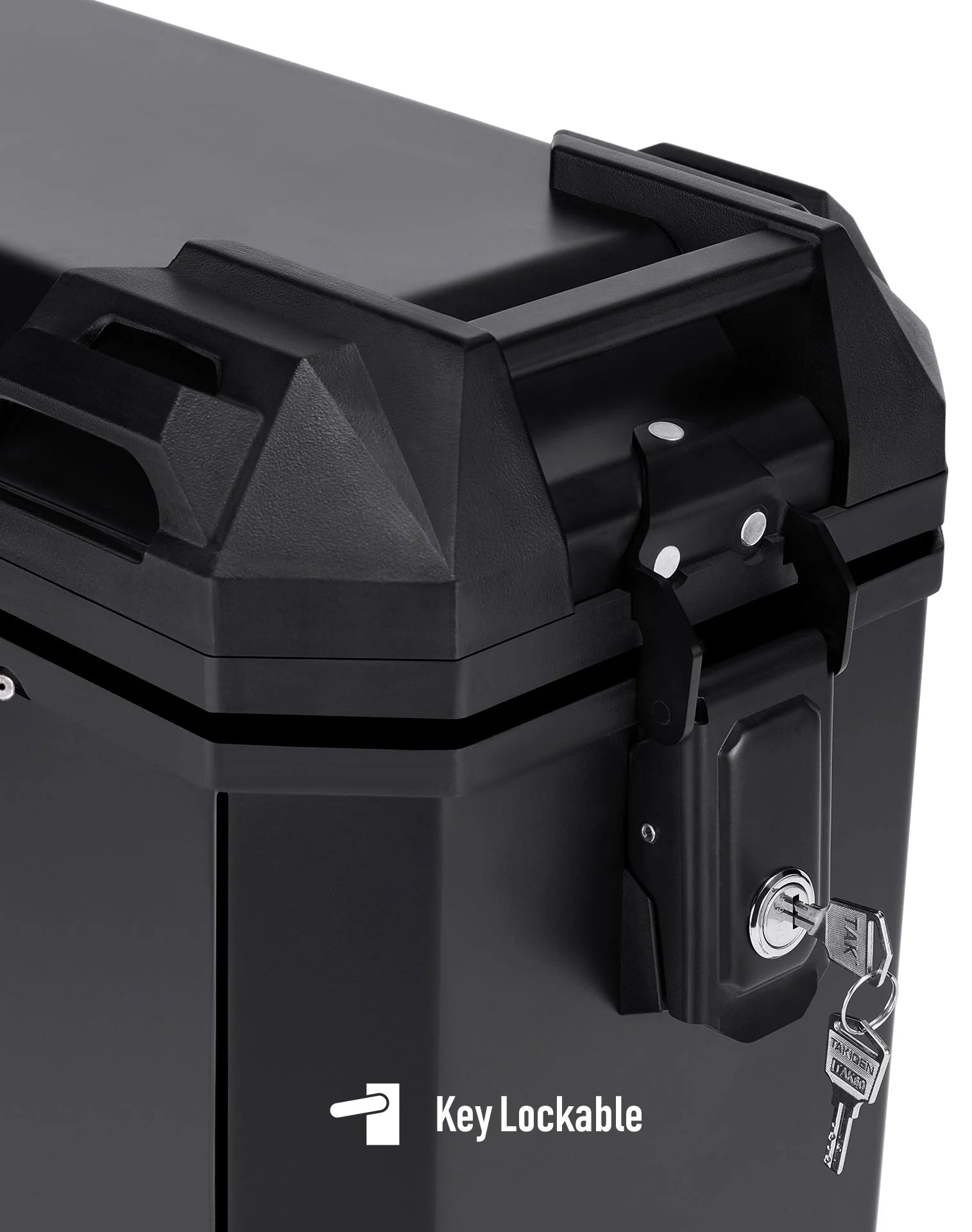 45L - Apex XL Aluminum Side Cases Black Key Lockable View