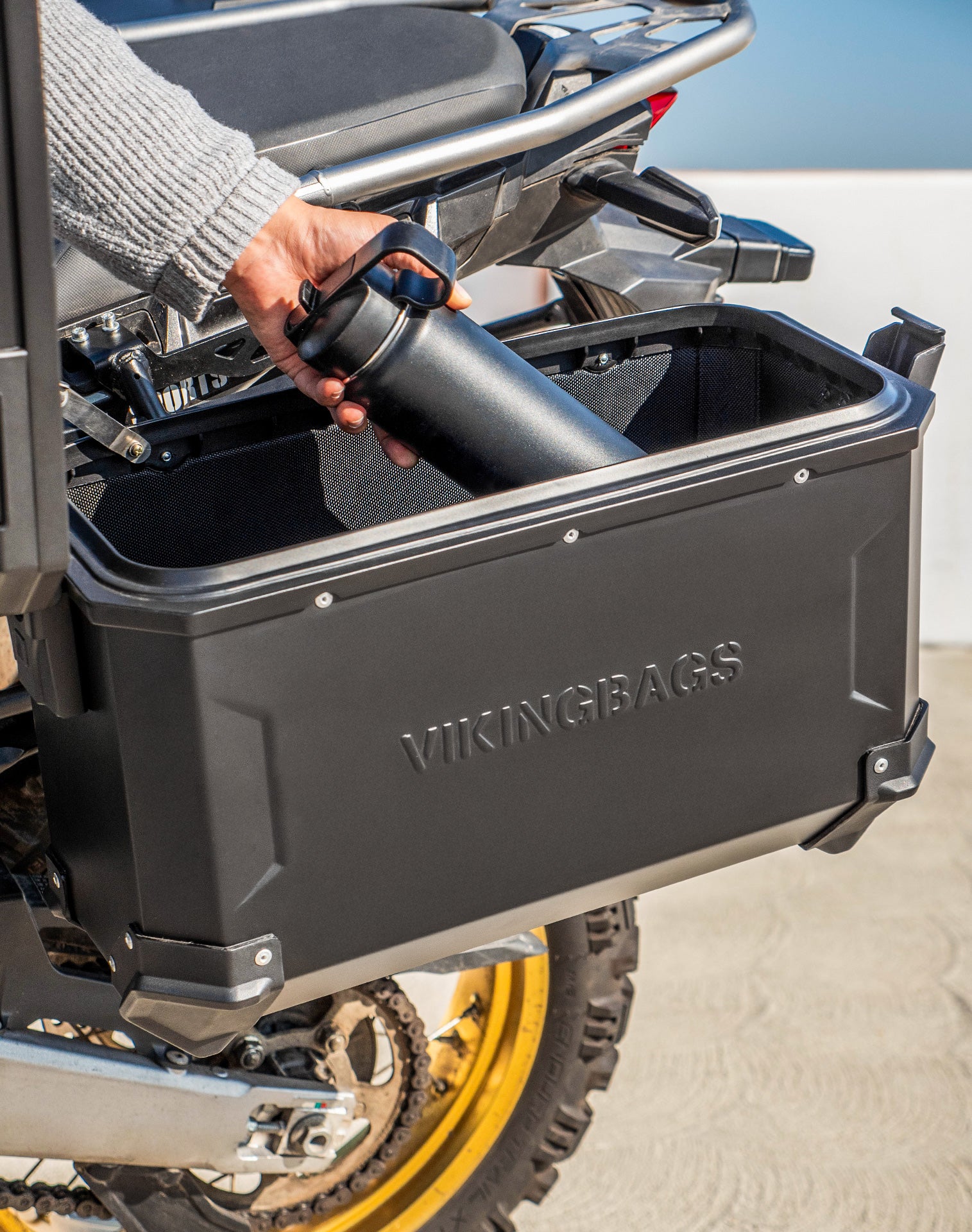 45L - Apex XL Honda CRF1000L Africa Twin/Adv Sports Aluminum Side Cases Black v4