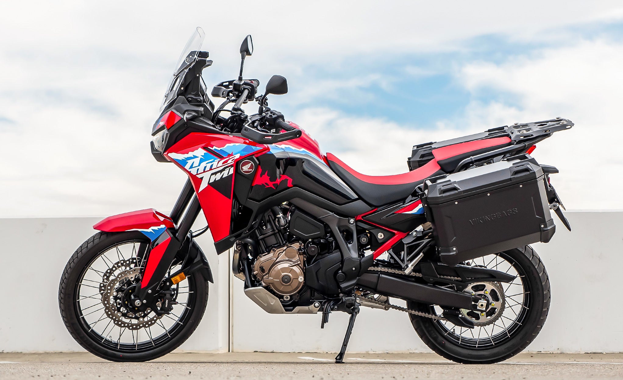 45L - Apex XL Honda CRF1100L Africa Twin ADV Sports ES Aluminum Side Cases Black @expand