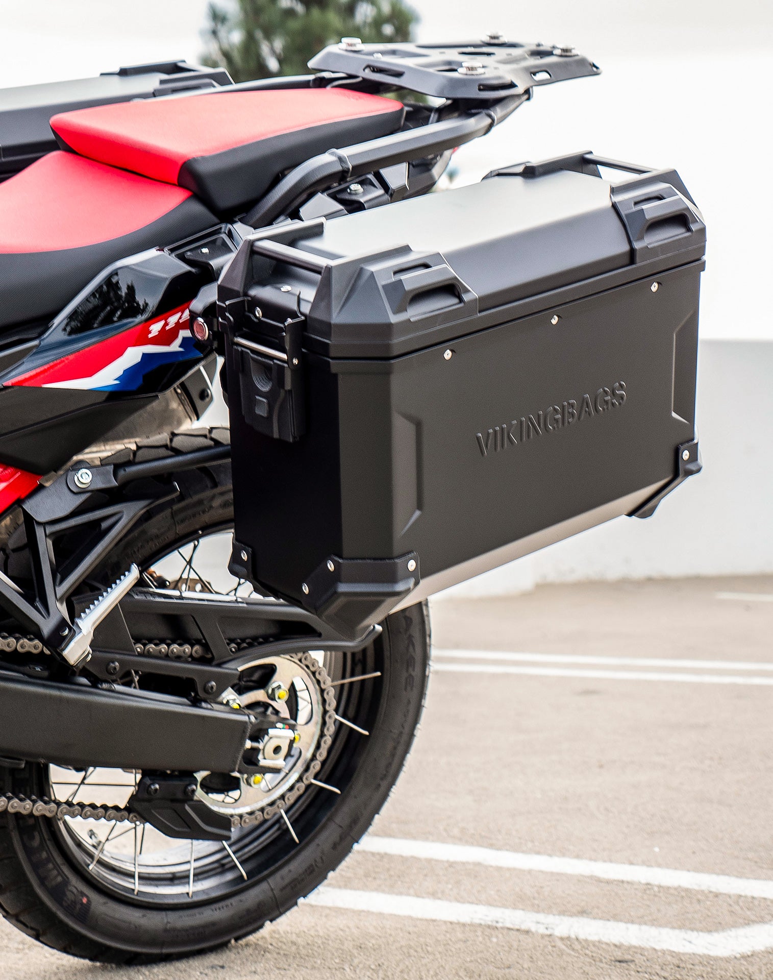 45L - Apex XL Honda CRF1100L Africa Twin ADV Sports ES Aluminum Side Cases Black v2