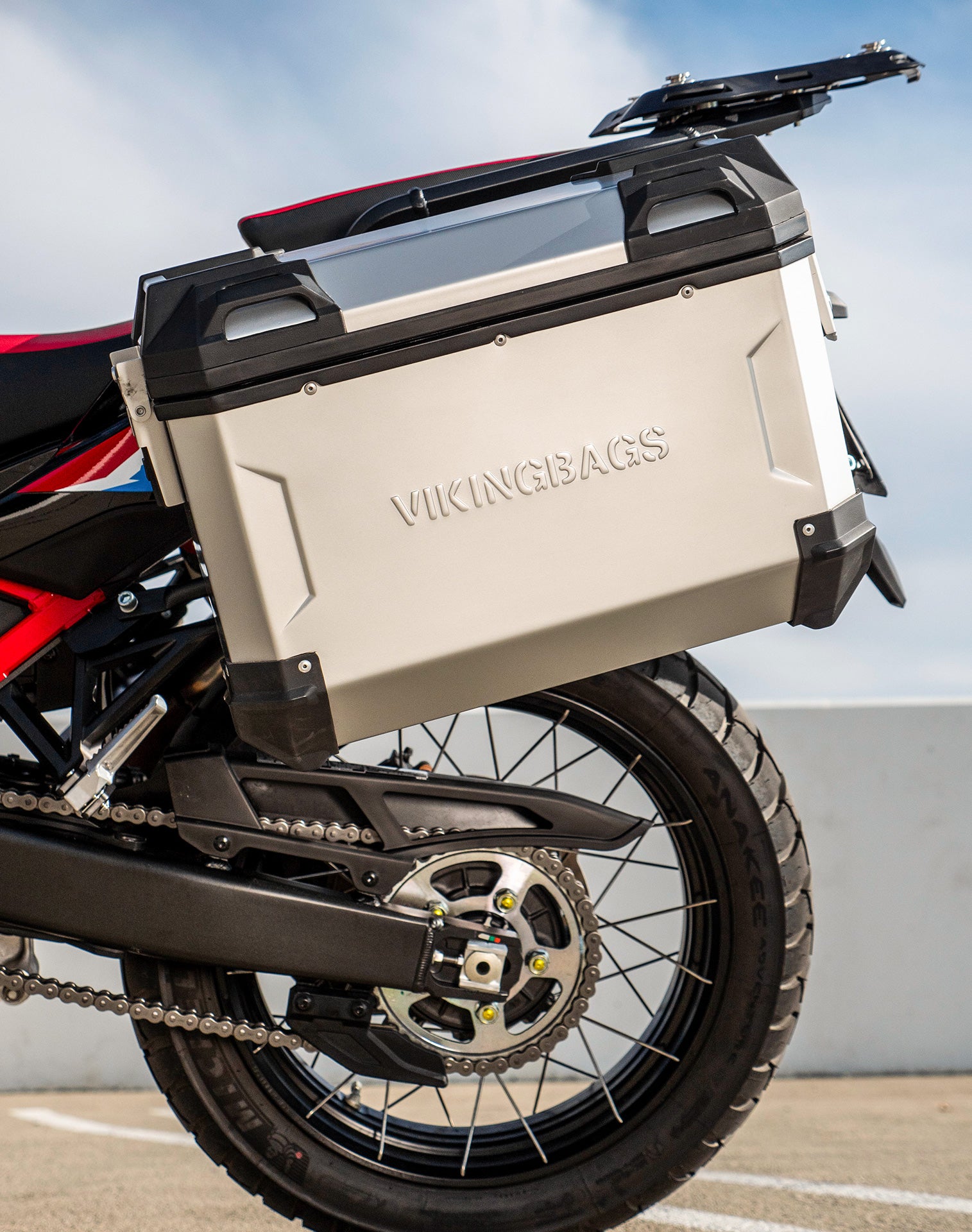 45L - Apex XL Honda CRF1100L Africa Twin ADV Sports ES Aluminum Side Cases Silver v2