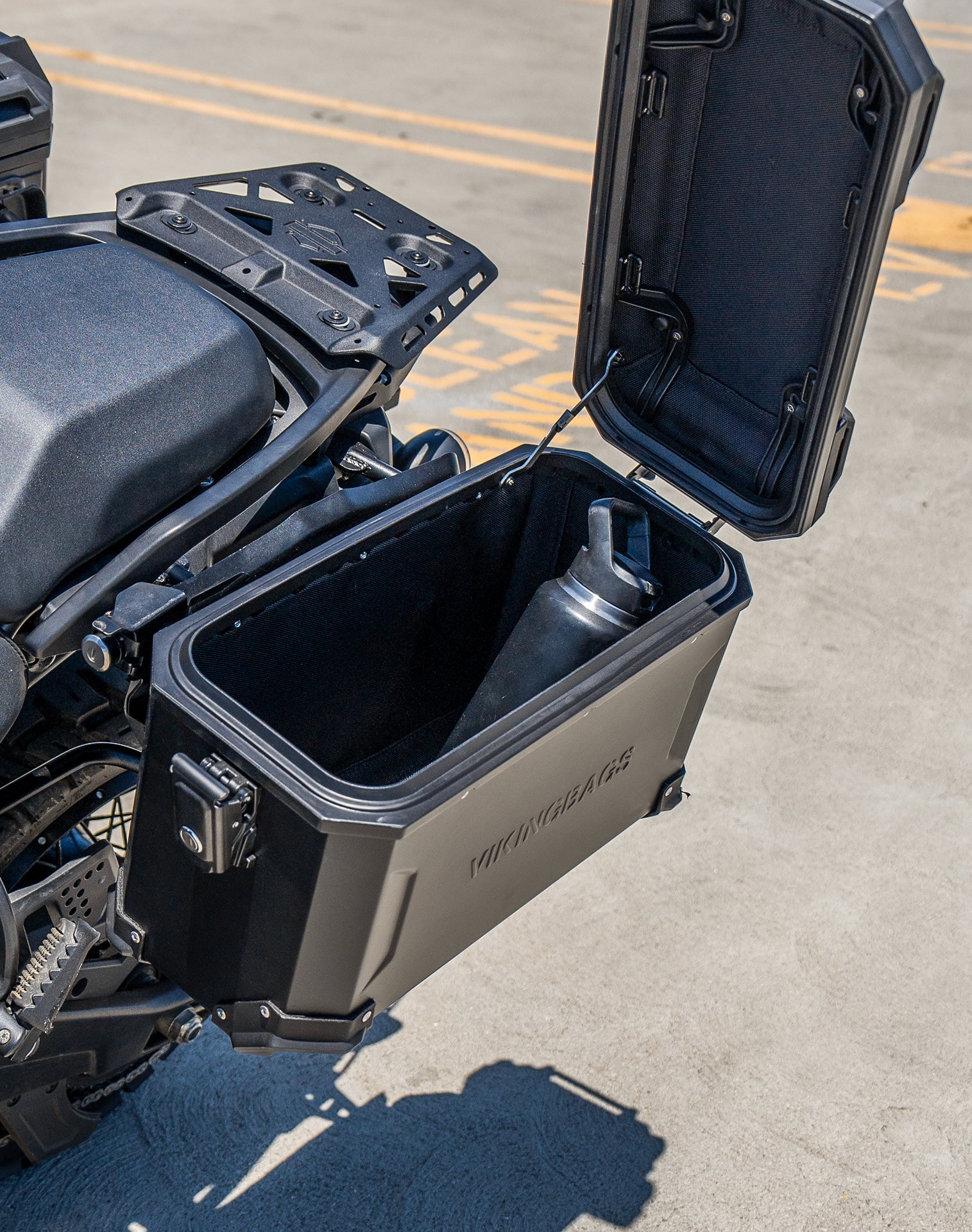 45L - Apex XL Motorcycle Side Cases for Harley Pan America RA1250/S Black v4