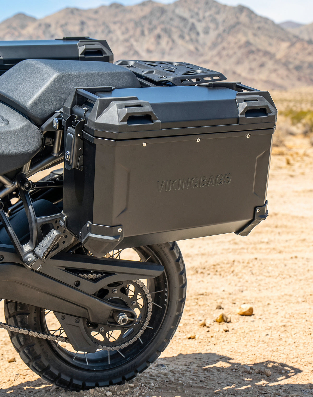 45L - Apex XL Motorcycle Side Cases for Harley Pan America RA1250/S Black Lifestyle