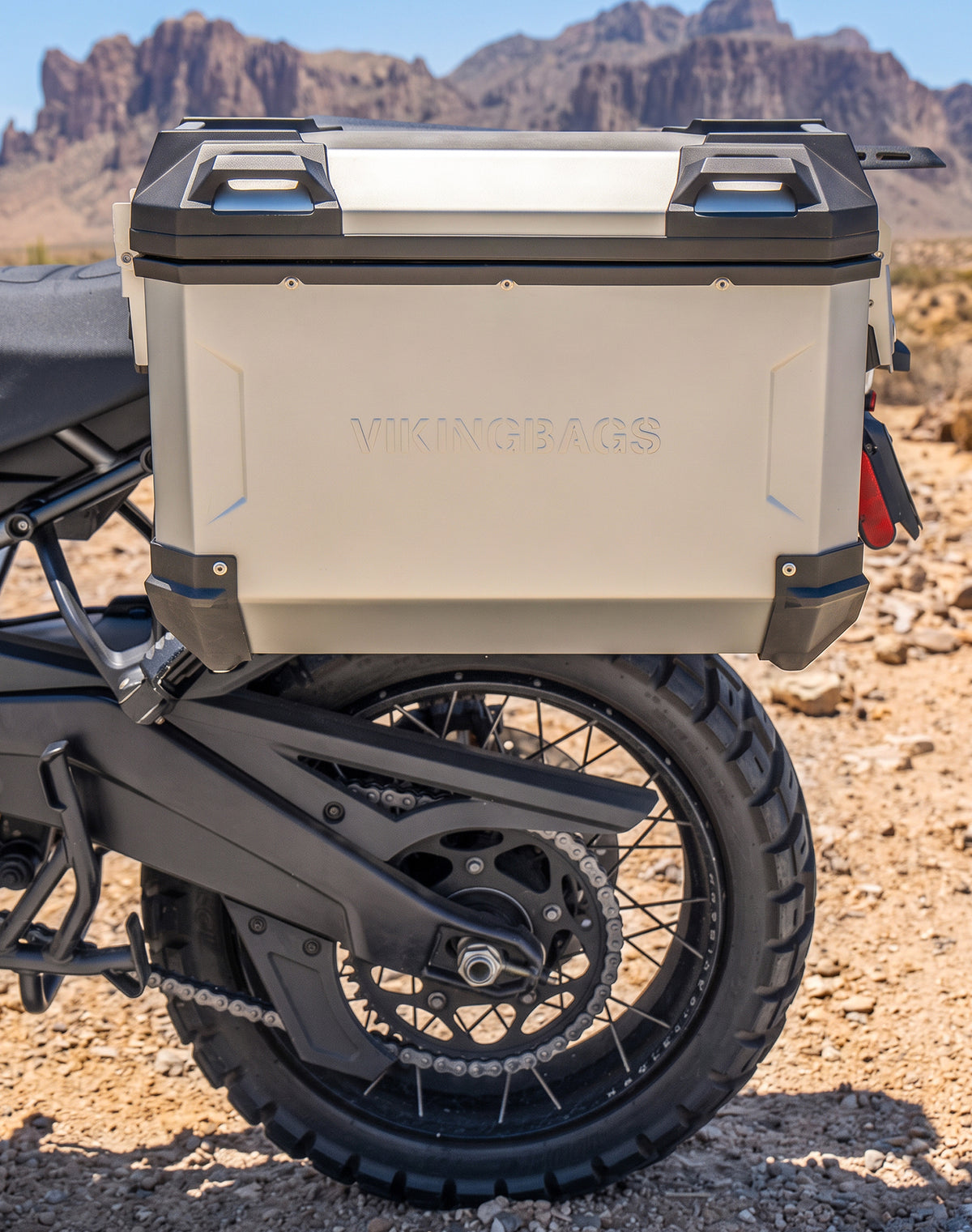 45L - Apex XL Motorcycle Side Cases for Harley Pan America RA1250/S Silver Lifestyle