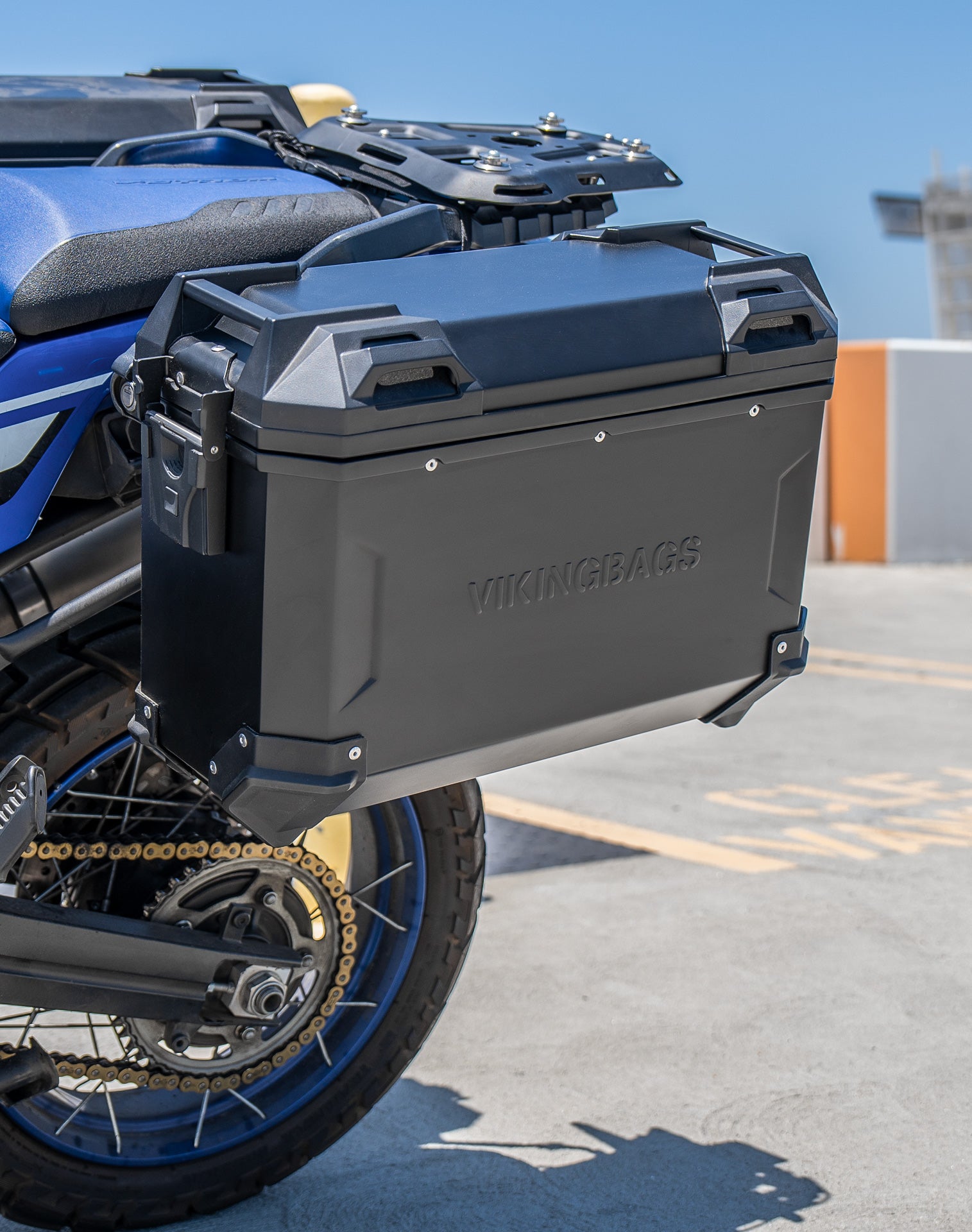 45L - Apex XL Suzuki V-Storm 1050 Aluminum Side Cases Black v3