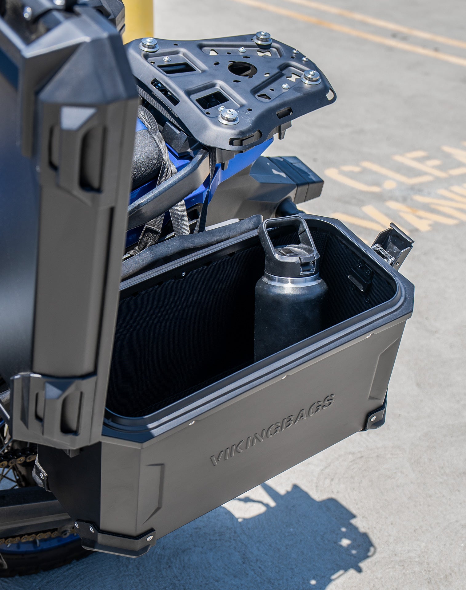 45L - Apex XL Suzuki V-Storm 1050 Aluminum Side Cases Black v4