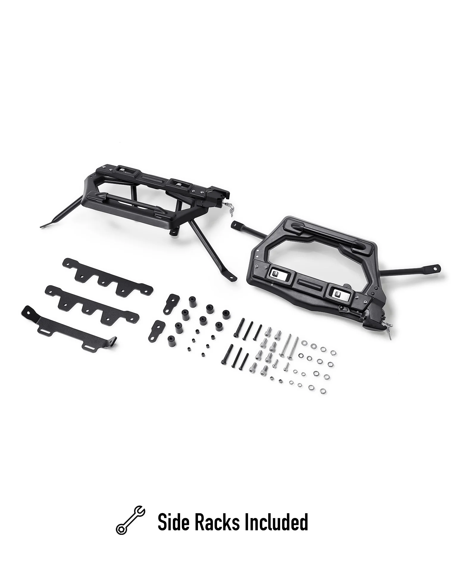 45L - Apex XL Suzuki V-Storm 1050 Aluminum Side Cases Silver Side Racks Included