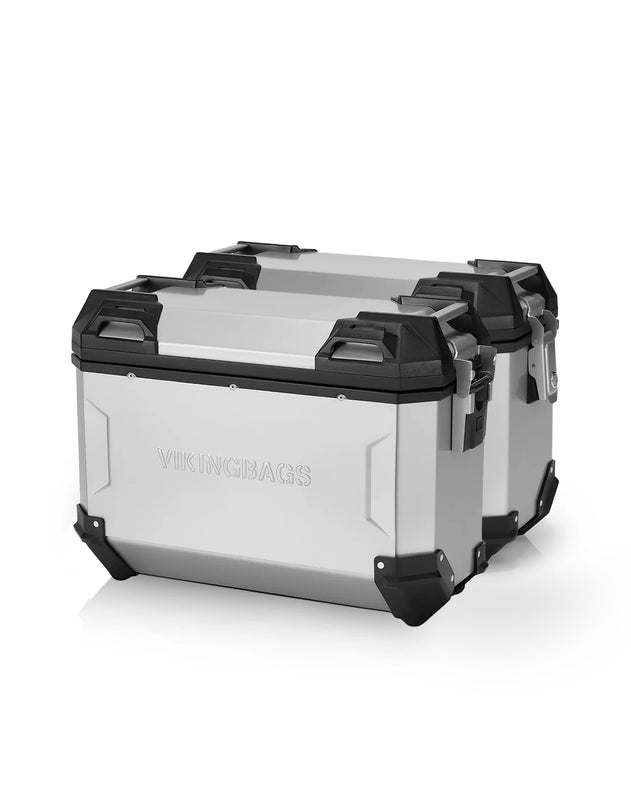 45L - Apex XL Suzuki V-Strom 1050 Aluminum Side Cases Silver Main View