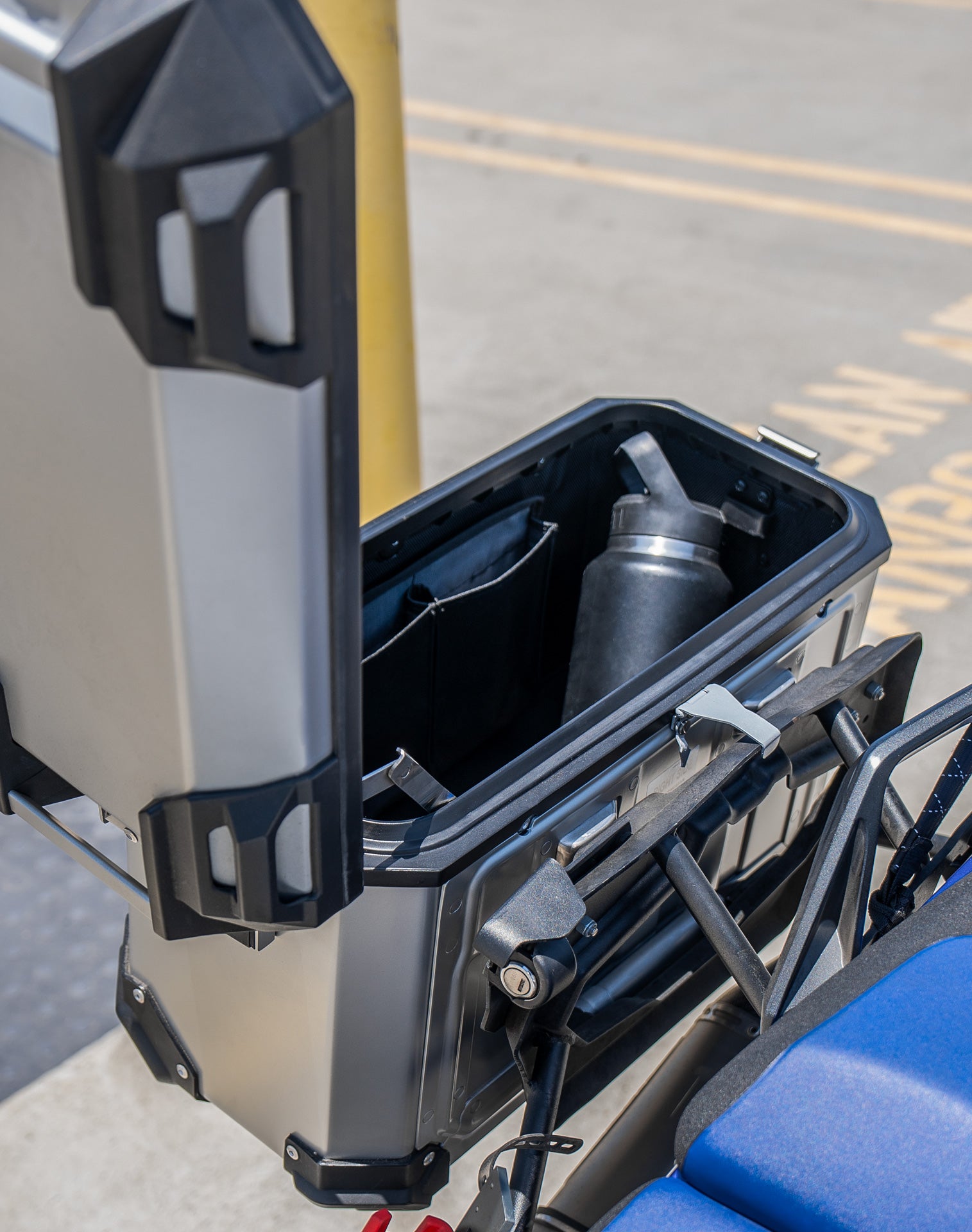 45L - Apex XL Suzuki V-Storm 1050 Aluminum Side Cases Silver v4