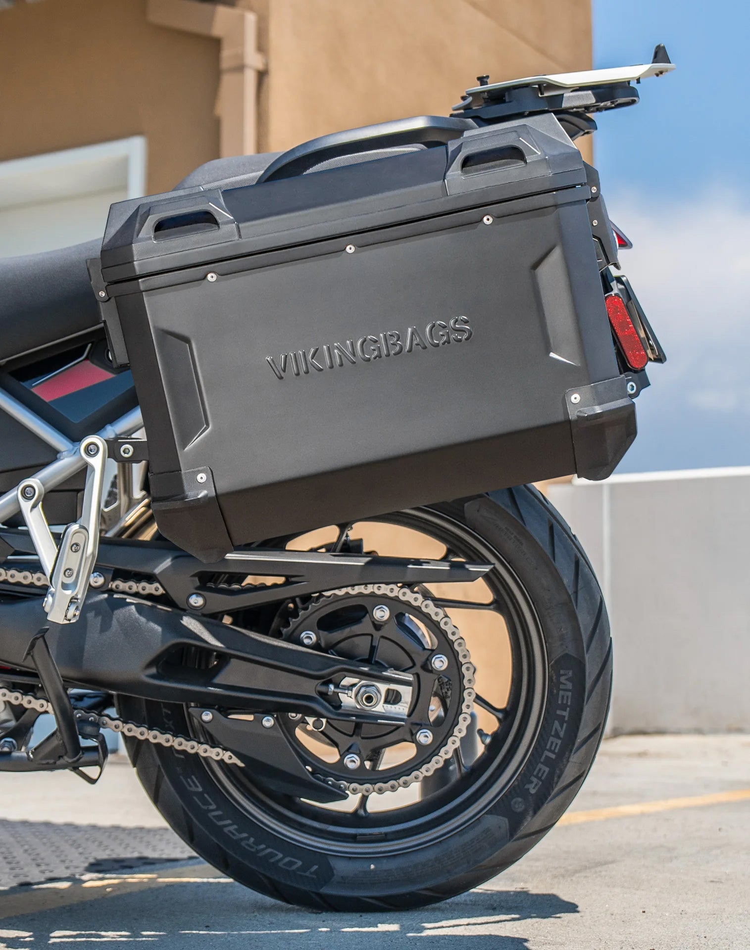 45L - Apex XL Triumph Tiger 900 Aluminum Side Cases Black v2