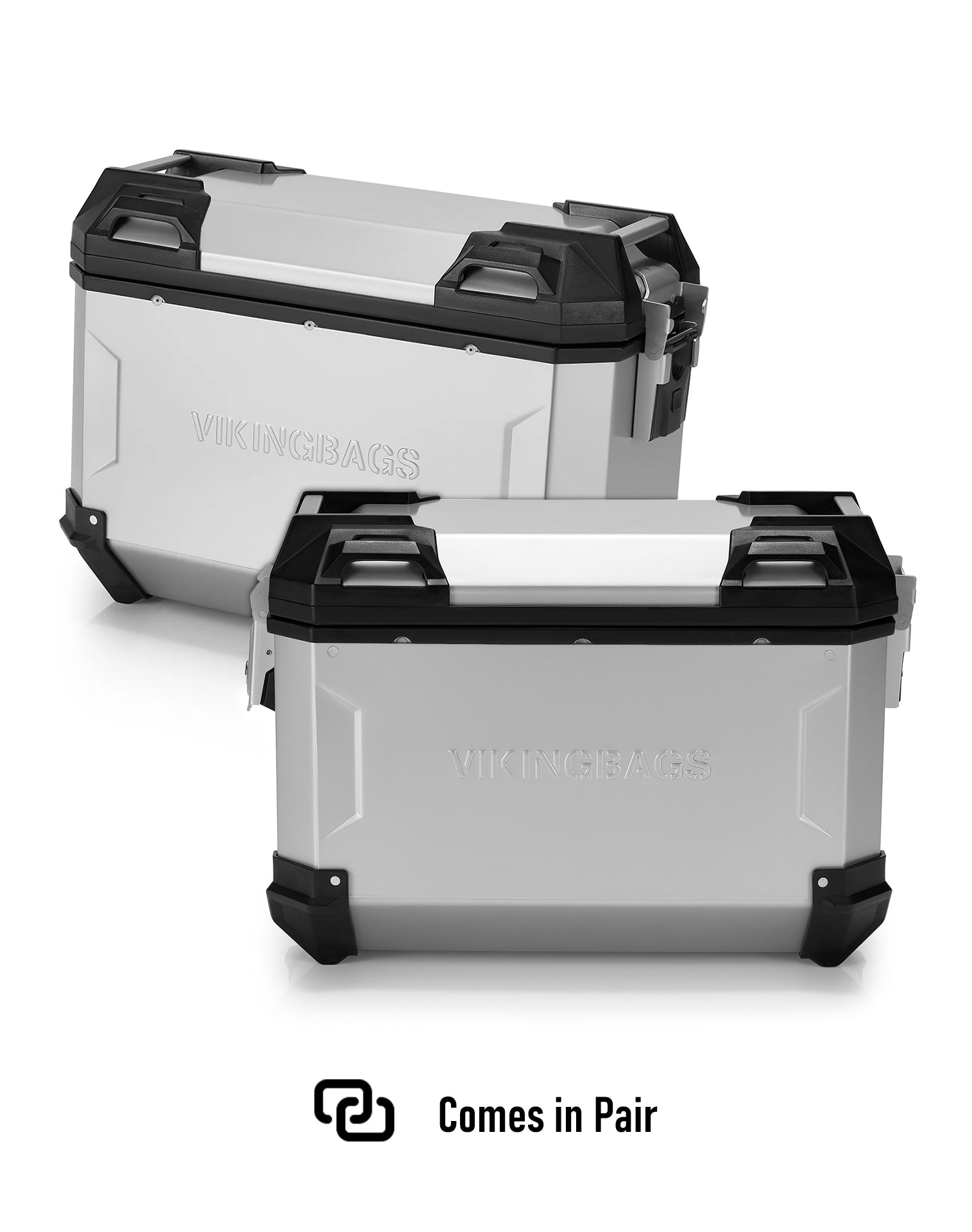 45L - Apex XL Triumph Tiger 900 Aluminum Side Cases Silver Comes in Pair