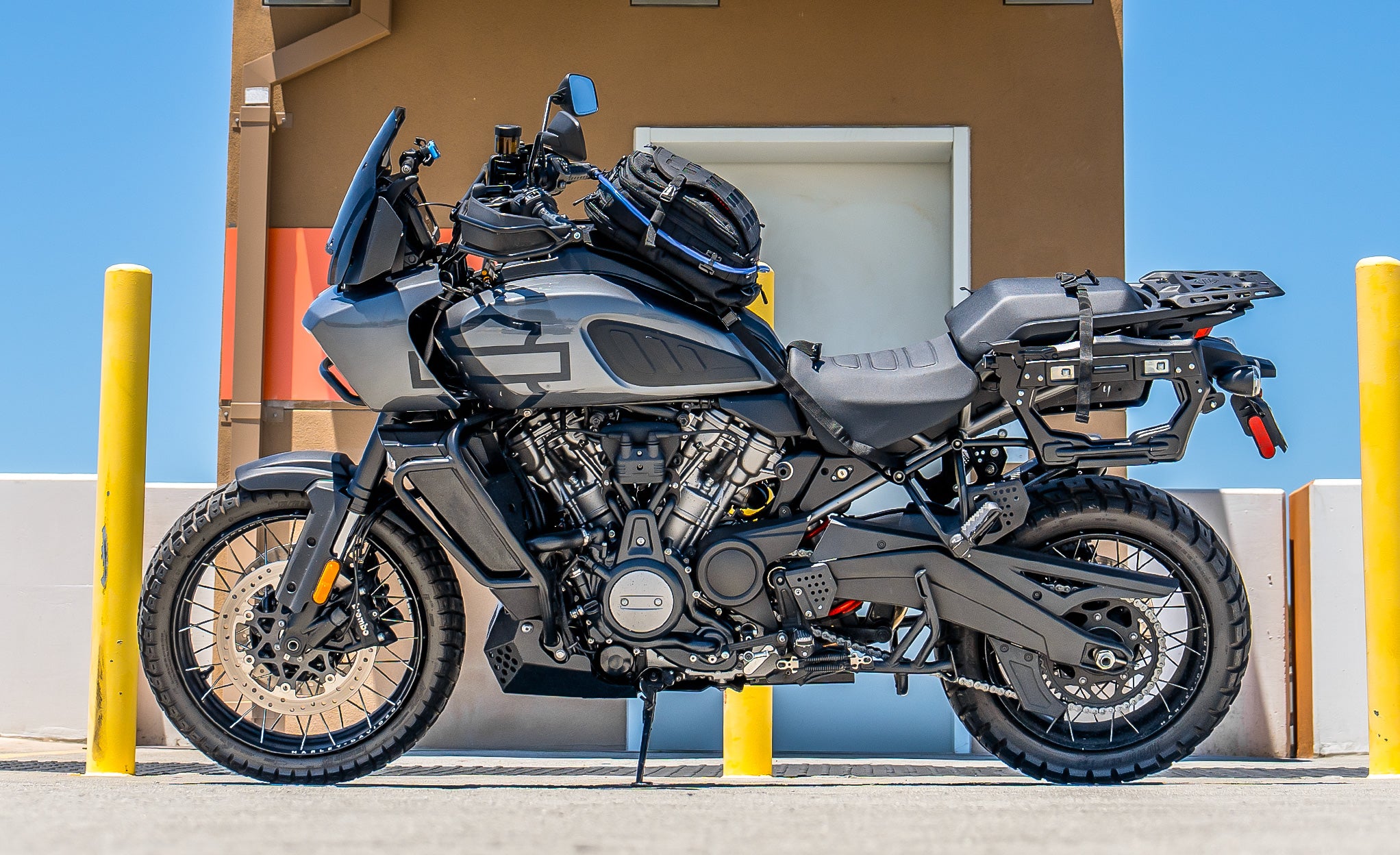 7L - Apex KTM ADV Touring Tank Bag with Hydration Pack Lifestyle @expand