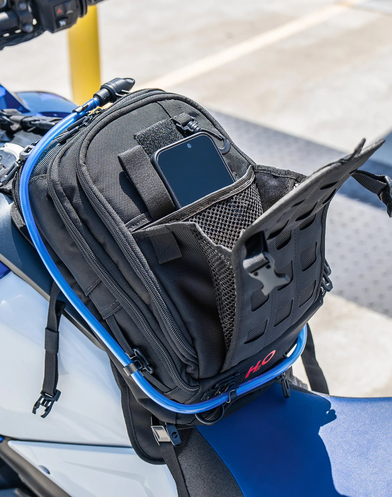 7L - Apex Suzuki ADV Touring Tank Bag with Hydration Pack Life Style 3