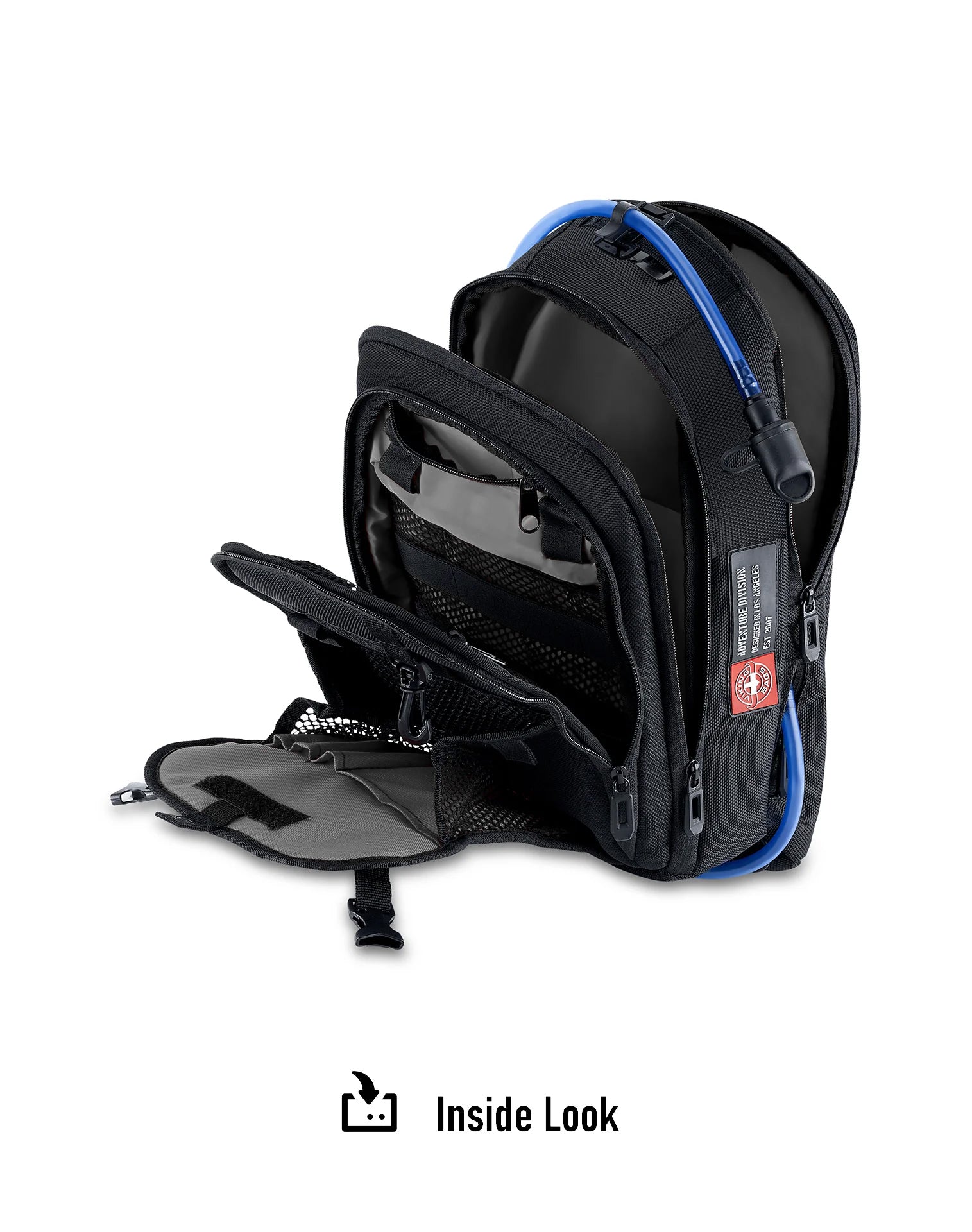 7L - Apex Yamaha ADV Touring Tank Bag with Hydration Pack Inside Look