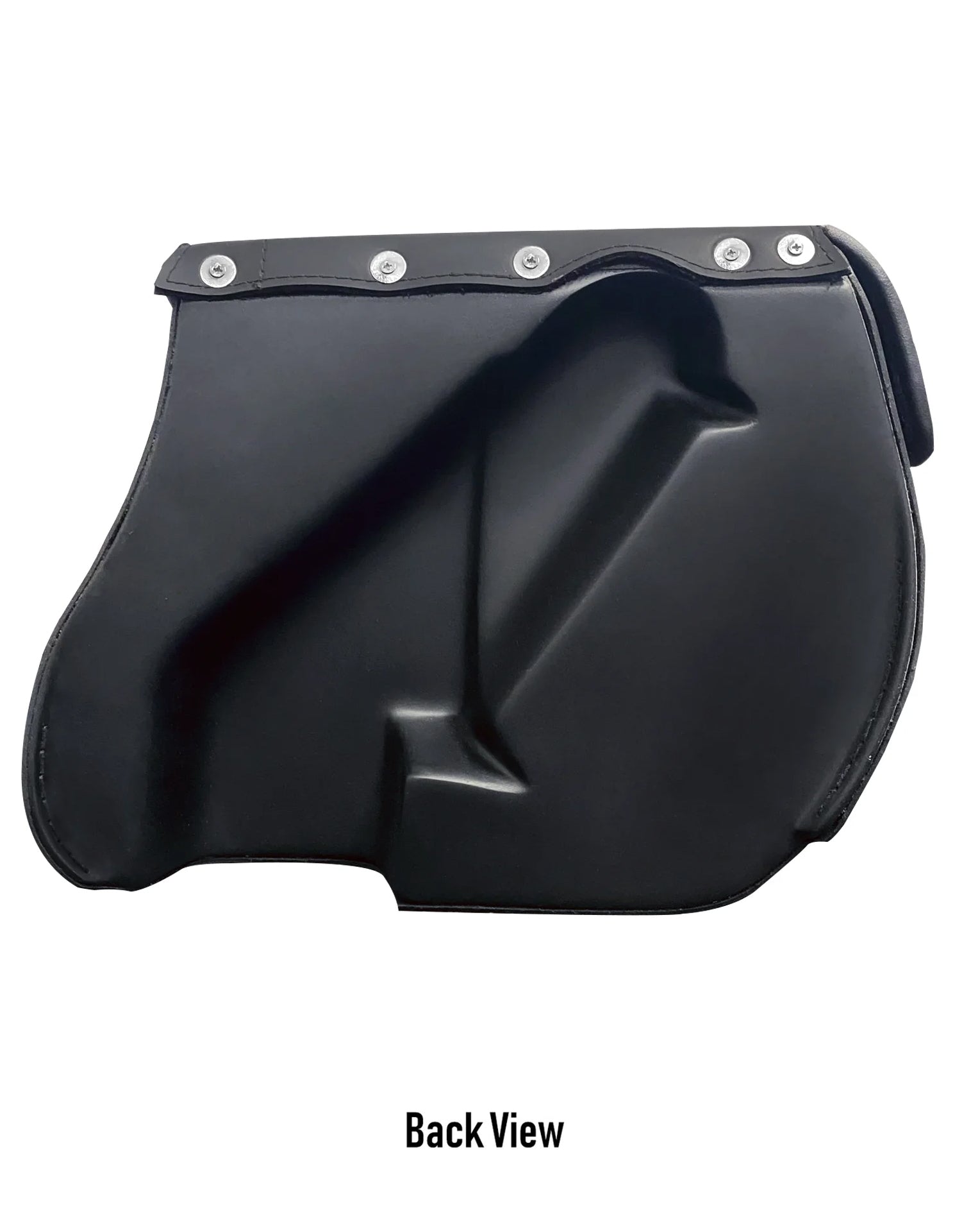25L - Arch Large Shock Cutout Leather Motorcycle Saddlebags for Harley Sportster 1200 Iron XL1200NS Back View