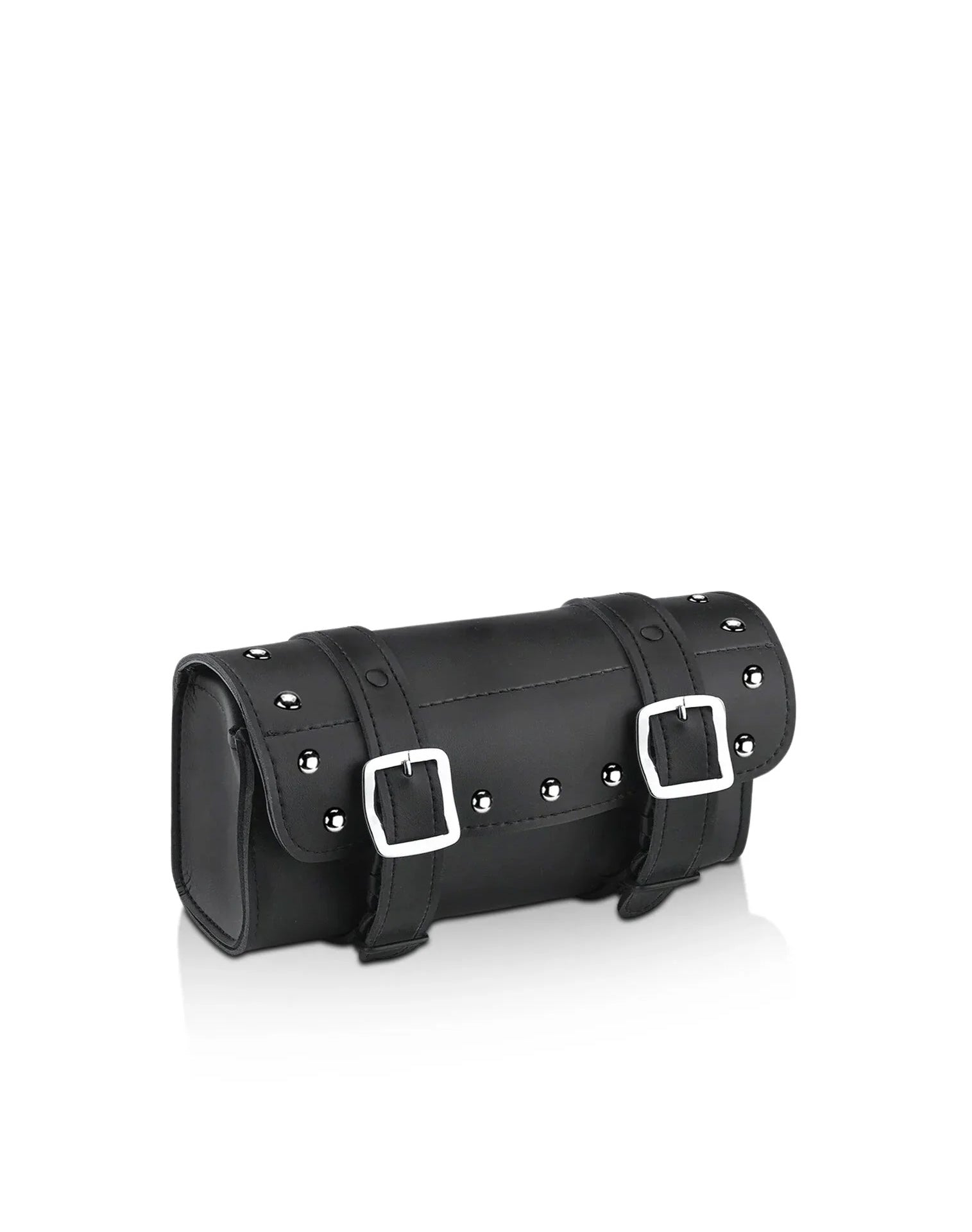 2L - Armor Studded Ducati Leather Motorcycle Handlebar Bag Main View