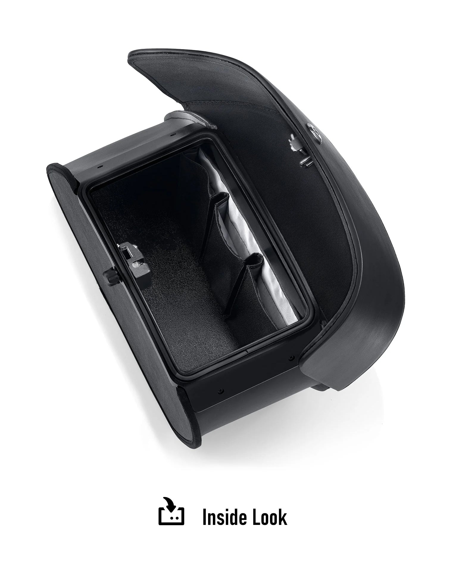 28L - Baelor Medium Honda VTX 1300 C Motorcycle Saddlebags Inside Look