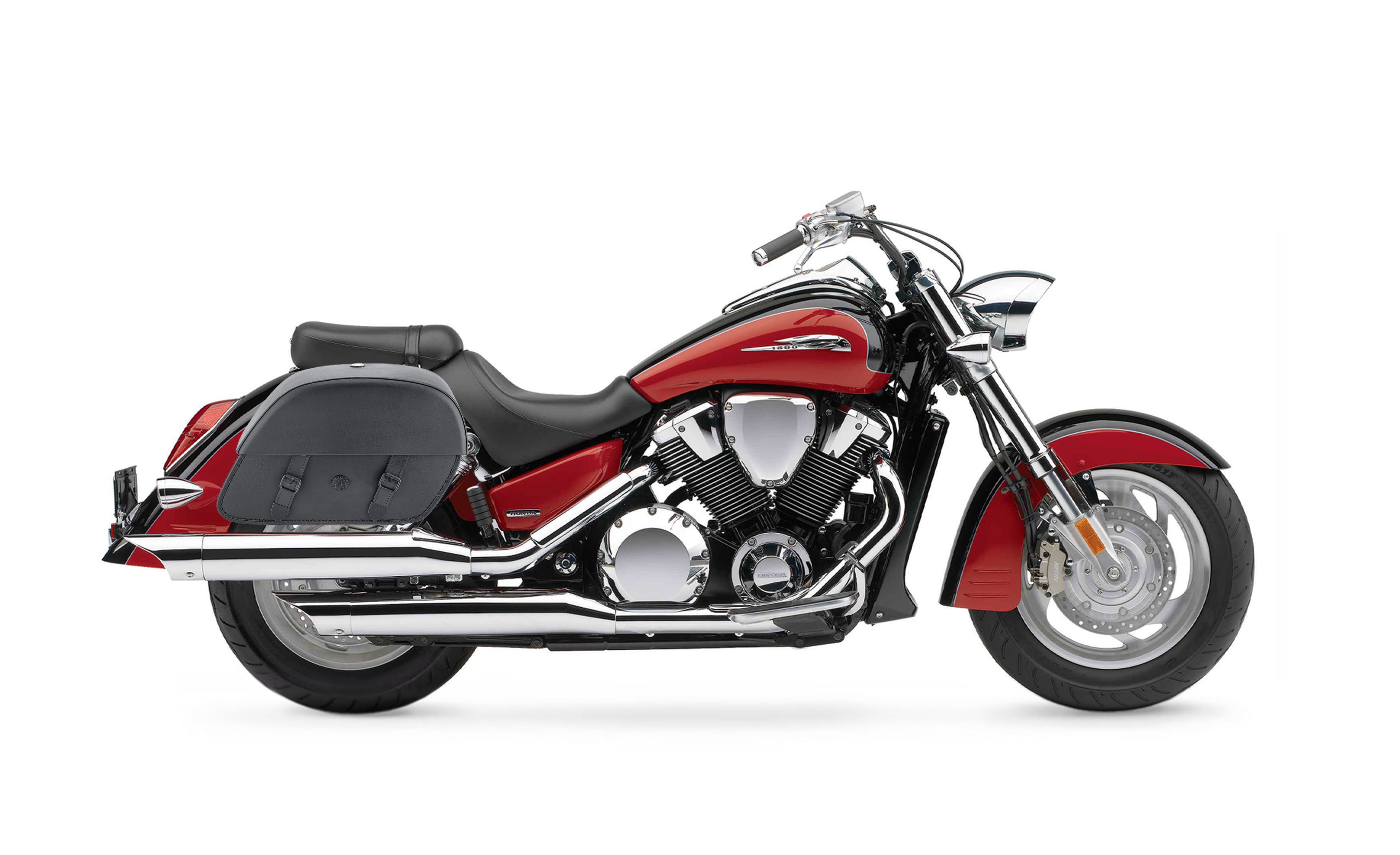 28L - Baelor Medium Honda VTX 1800 R (Retro) Motorcycle Saddlebags @expand