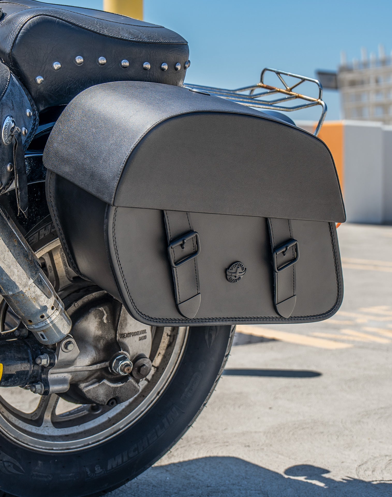 28L - Baelor Medium Honda Shadow 1100 Spirit Motorcycle Saddlebags v3