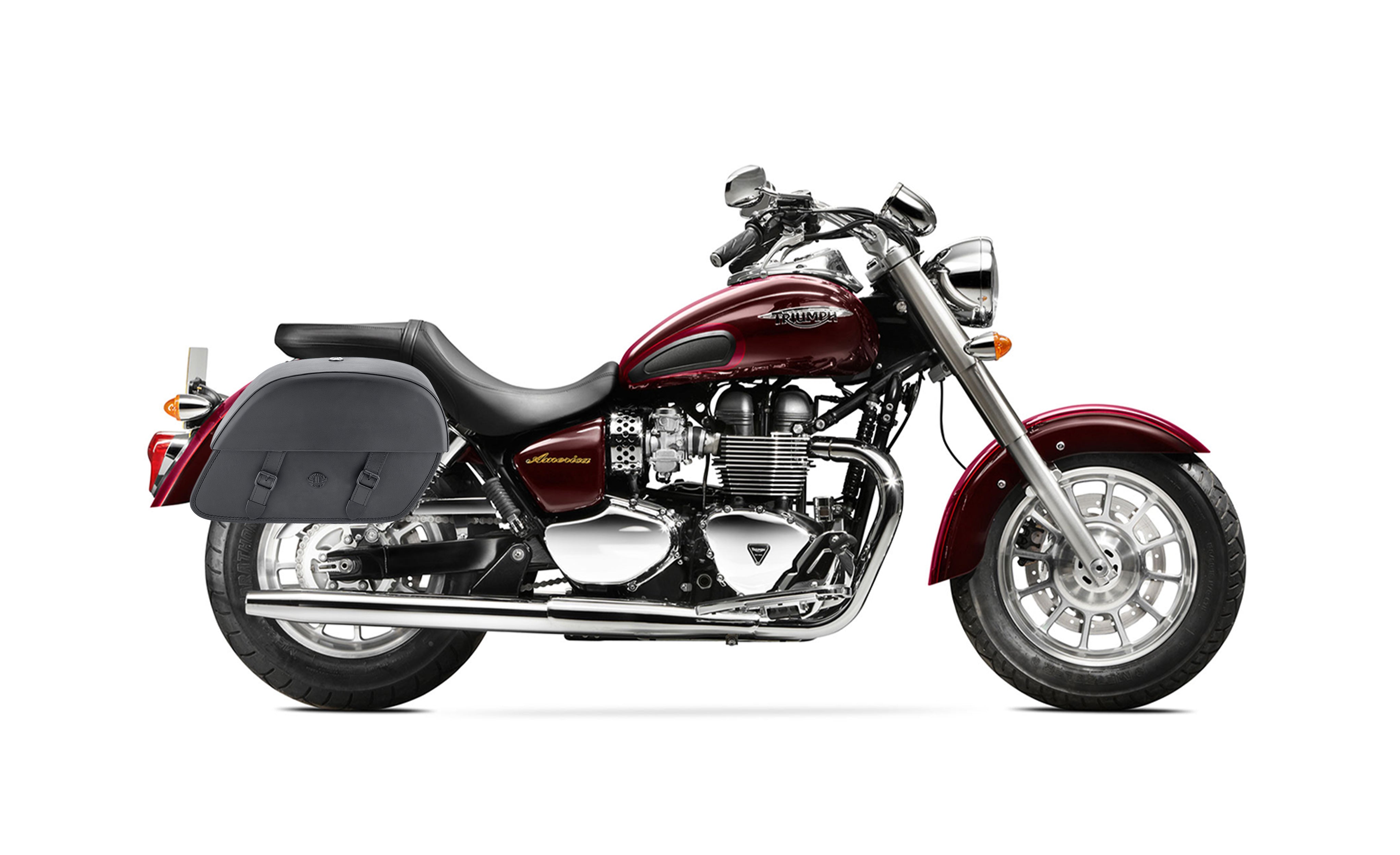 28L - Baelor Medium Triumph America Motorcycle Saddlebags Bag on Bike @expand