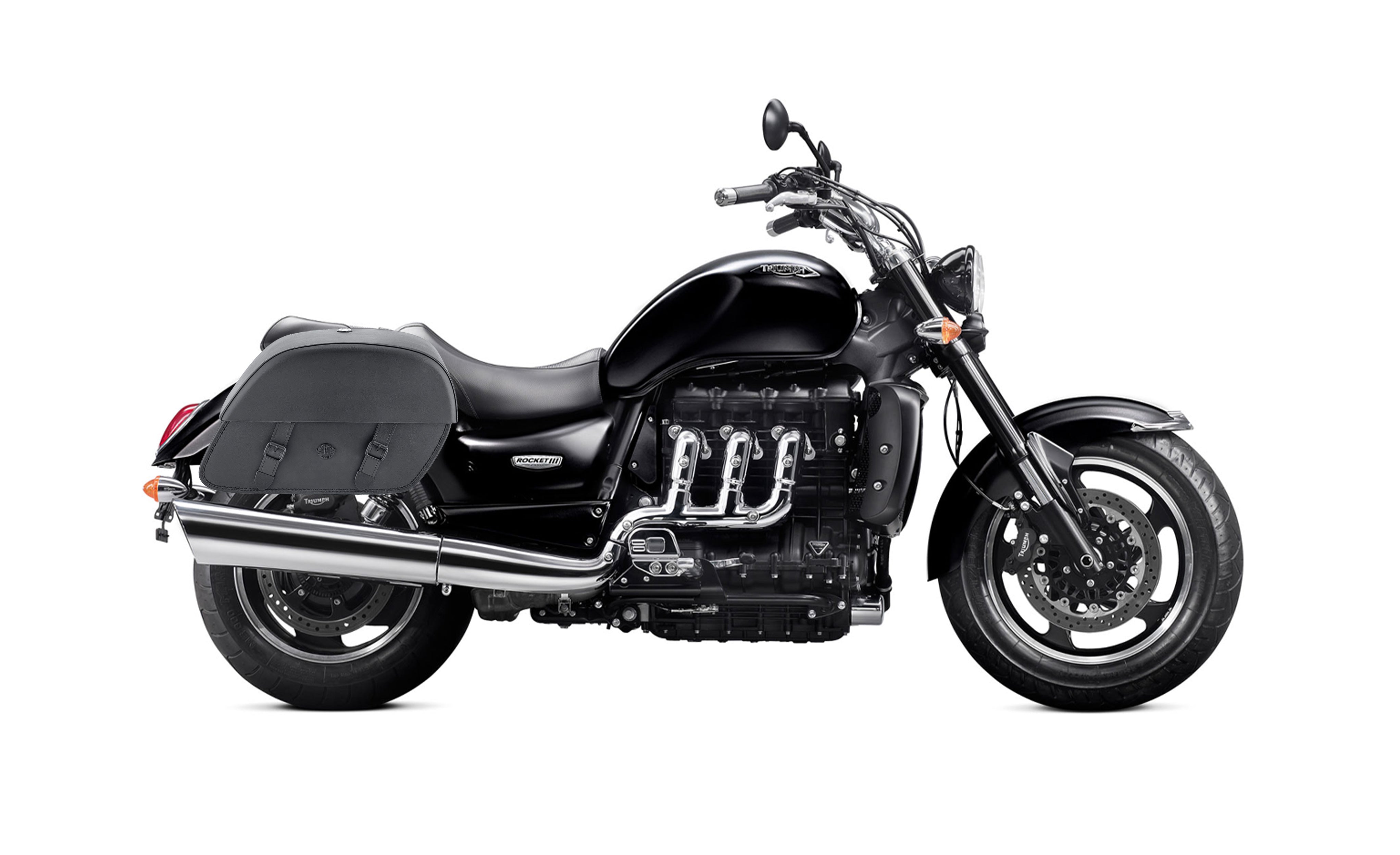 28L - Baelor Medium Triumph Rocket III Classic Motorcycle Saddlebags Bag on Bike @expand