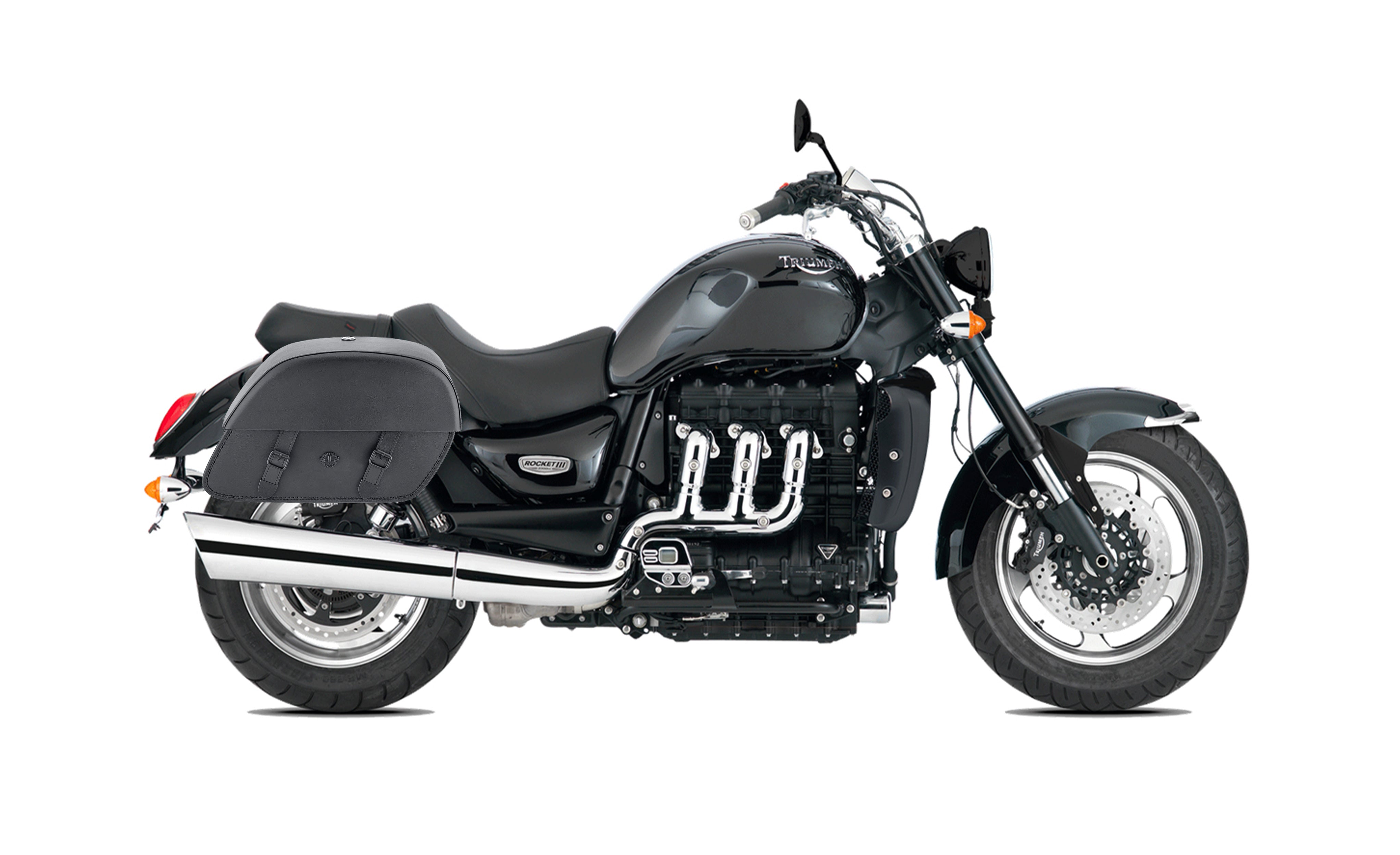 28L - Baelor Medium Triumph Rocket III Roadster Motorcycle Saddlebags Bag on Bike @expand