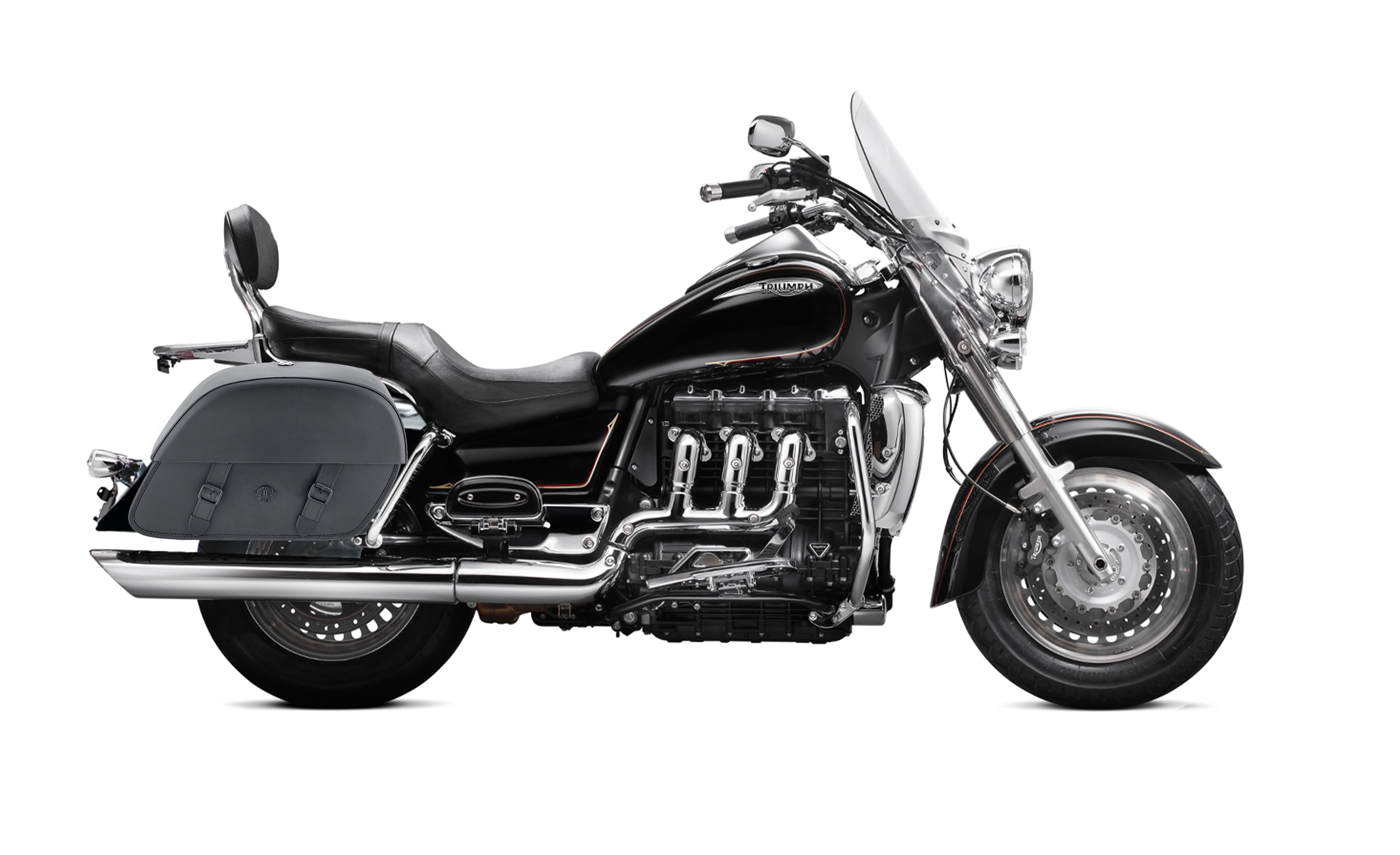 28L - Baelor Medium Triumph Rocket III Touring Motorcycle Saddlebags Bag on Bike @expand