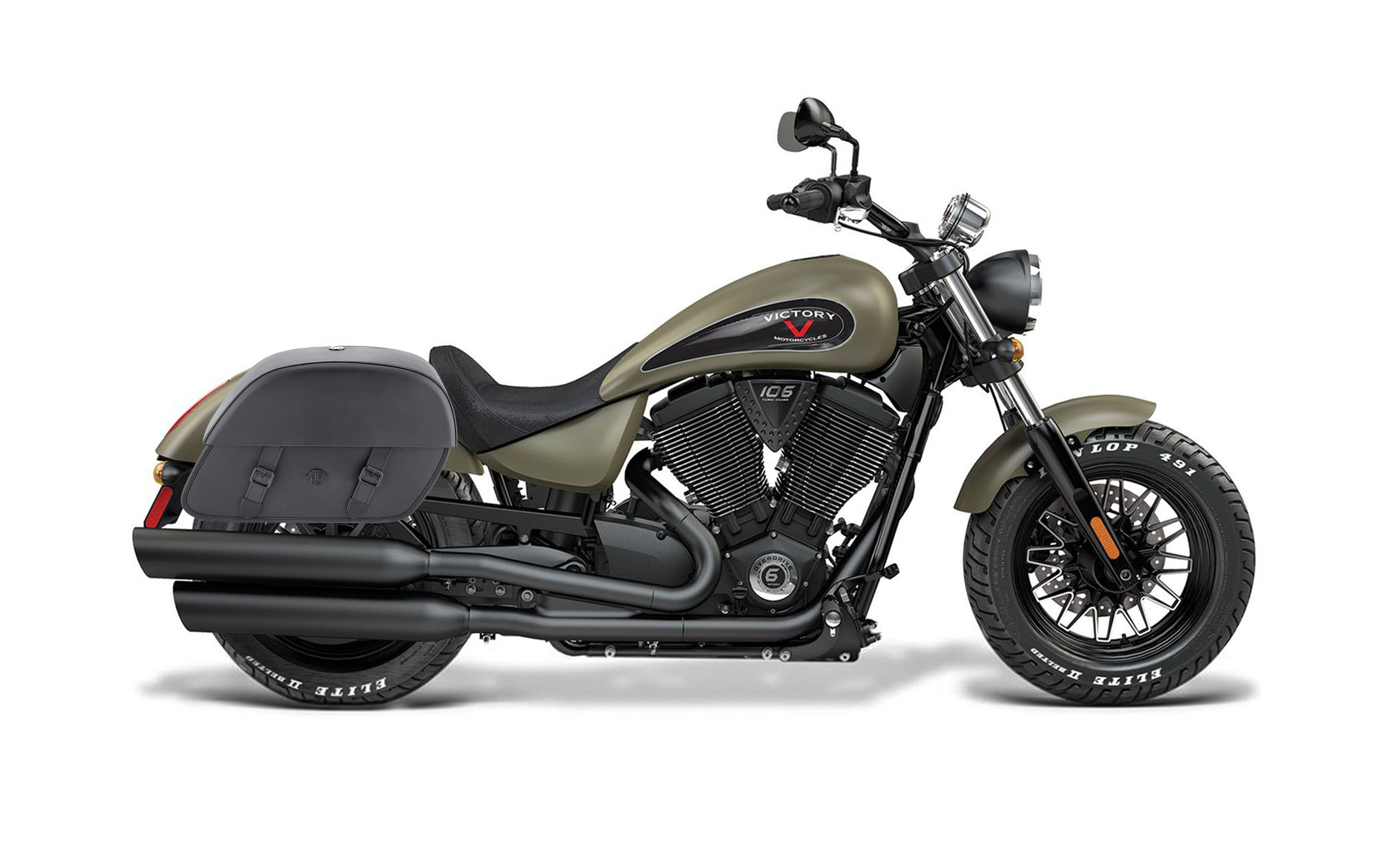 28L - Baelor Medium Victory Gunner Motorcycle Saddlebags Bag on Bike @expand