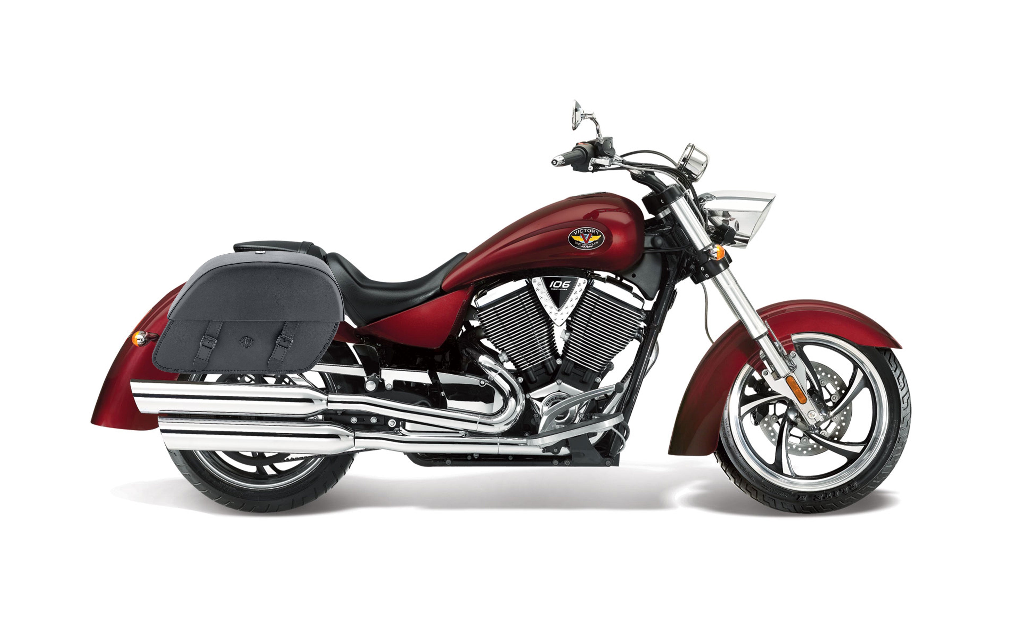 28L - Baelor Medium Victory Kingpin Motorcycle Saddlebags Bag on Bike @expand