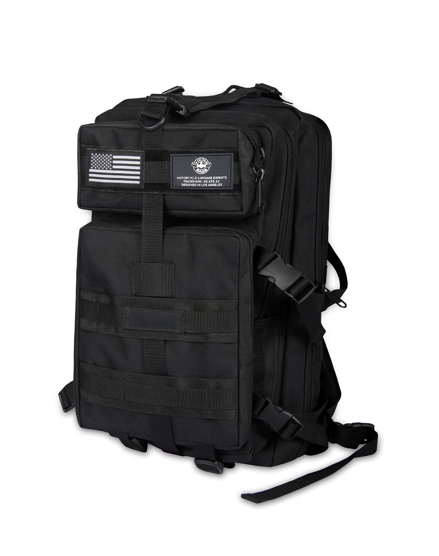 Viking Bags Premium Motorcycle Riding Backpack Front Side View