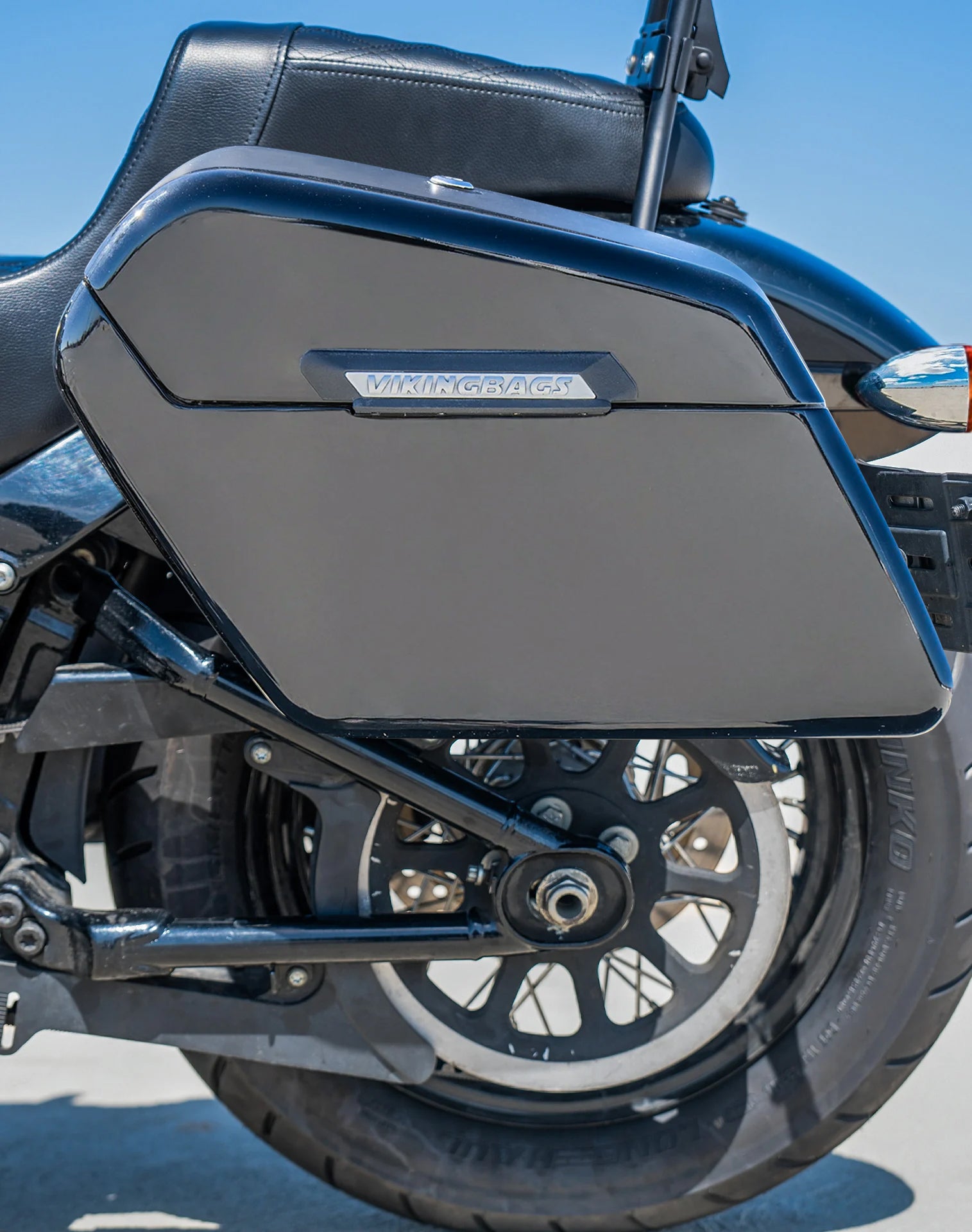 42L - Baldur Extra Large Painted Hard Saddlebags for Harley Softail Street Bob FXBB/S