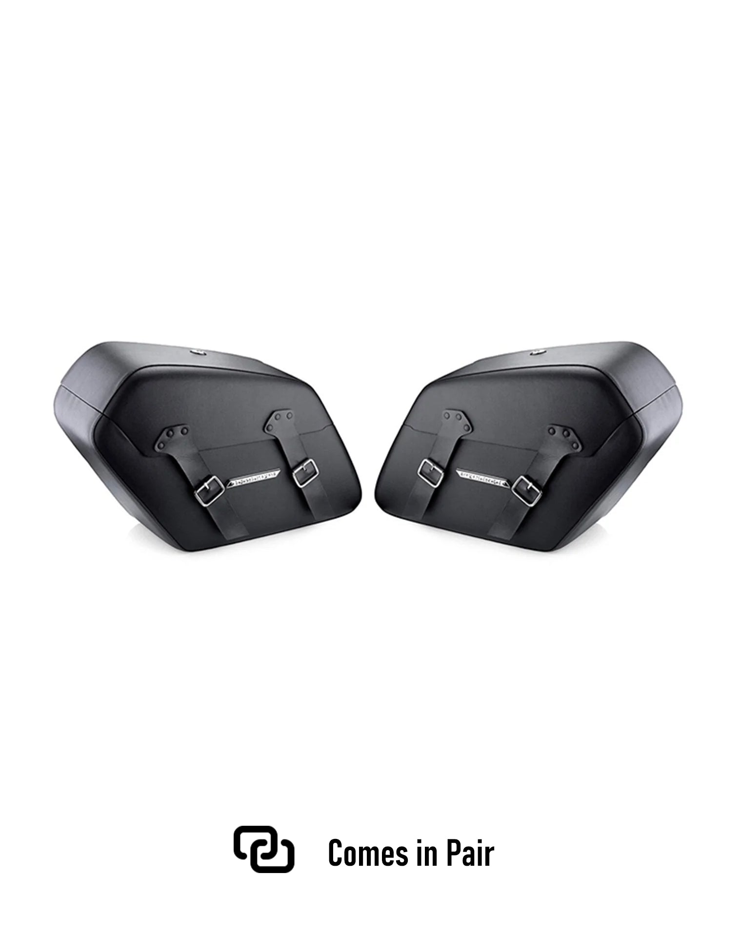 38L - Baldur XL Shock Cutout Triumph Thunderbird Leather Wrapped Hard Saddlebags Comes in Pair