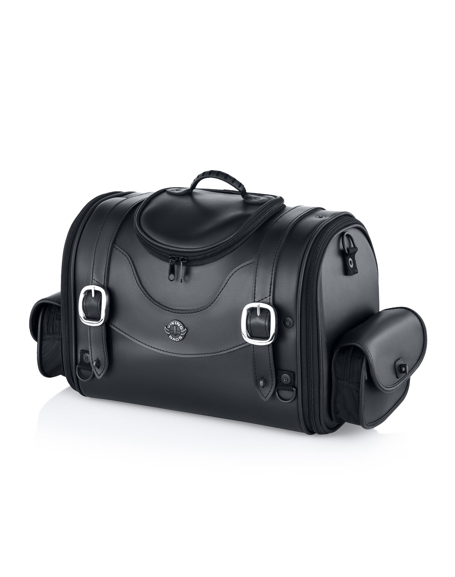 Viking 28L Century Large Leather Motorcycle Trunk Bag